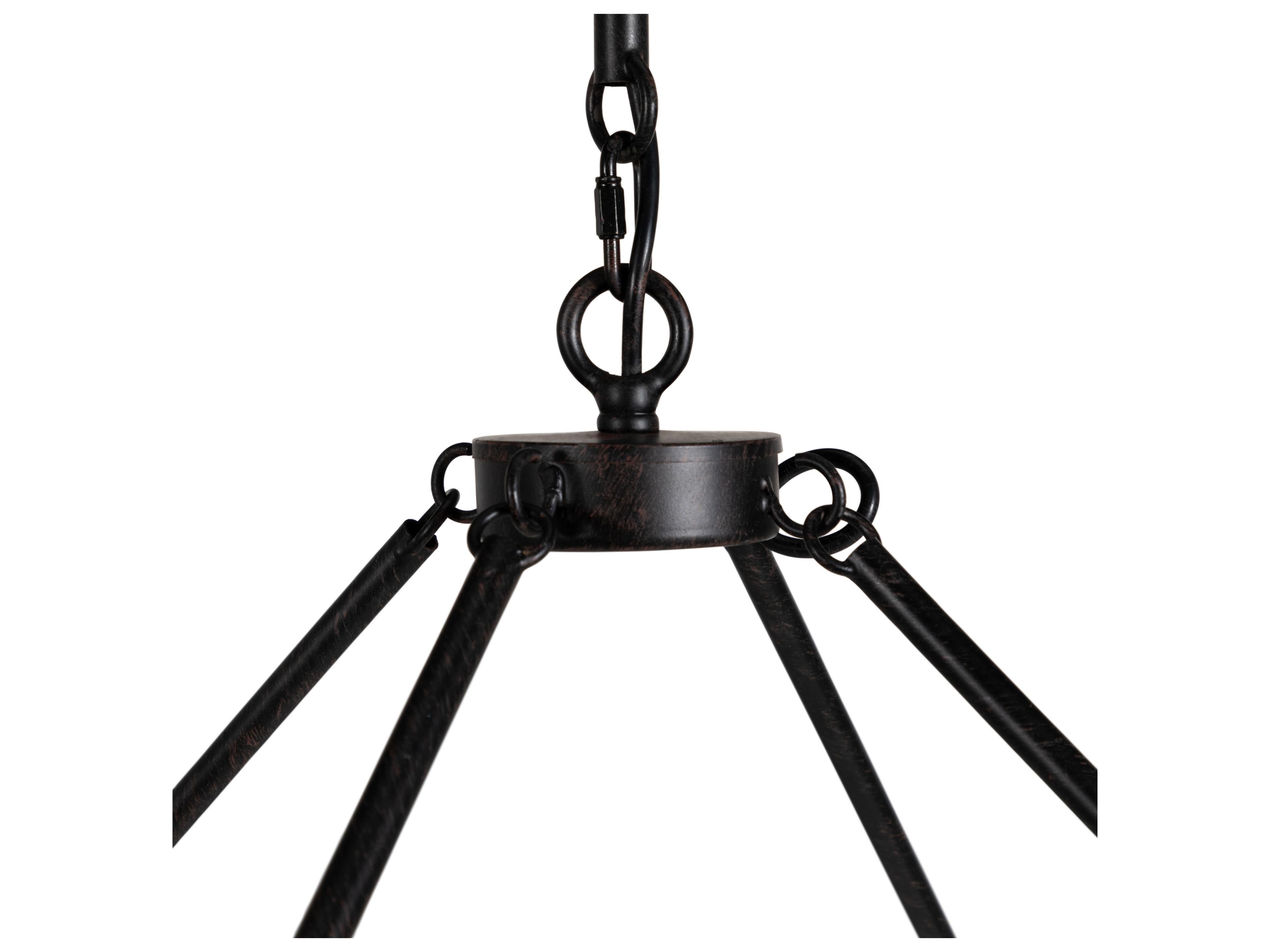 Gabby Tyrell 10-Light Black Candelabra Chandelier