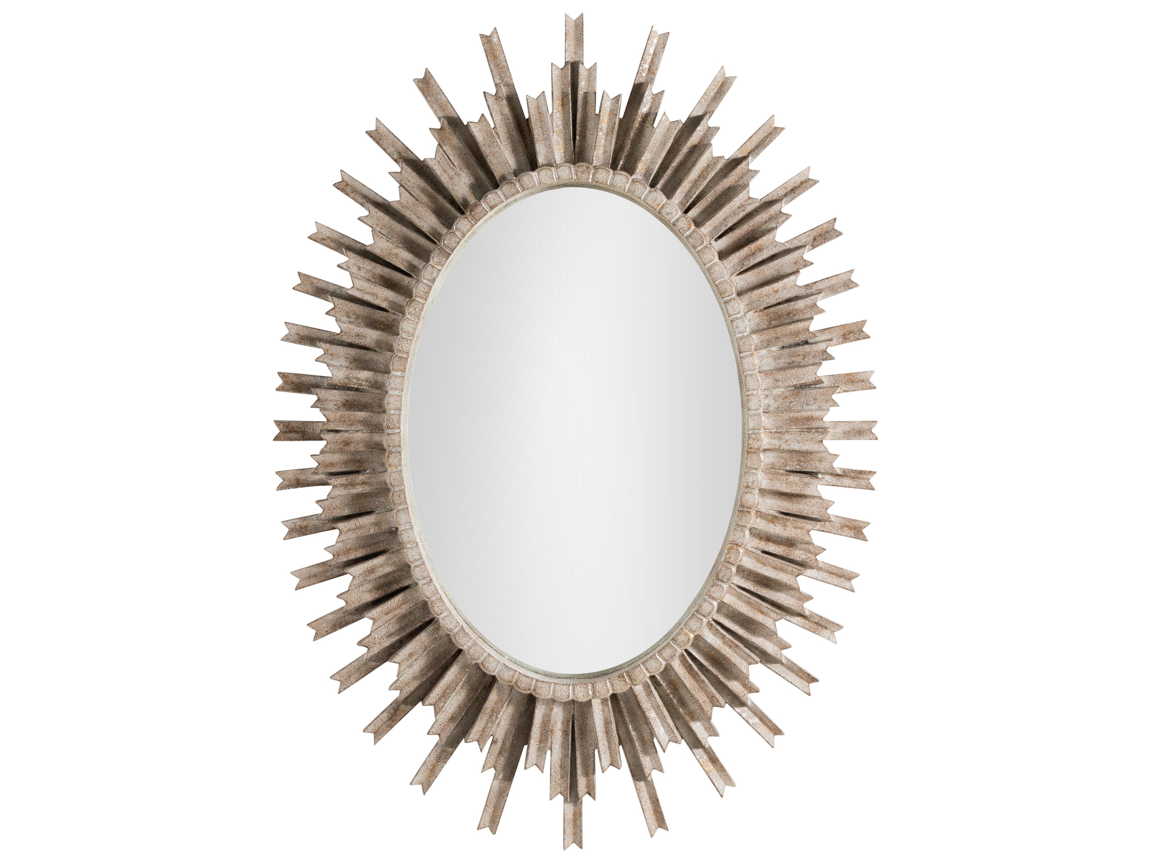 Gabby Jean-michel White & Ivory Wall Mirror Sunburst