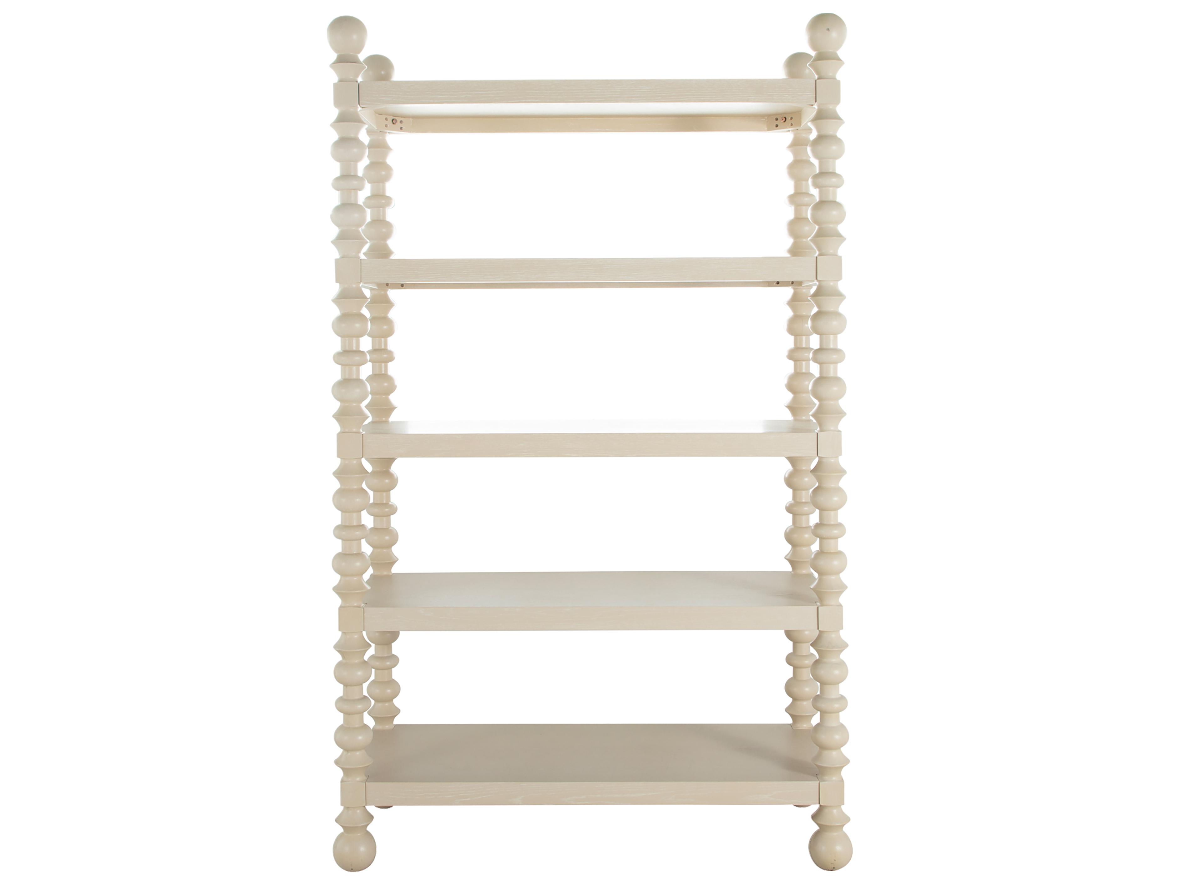 Gabby Natalie Cerused White Bookcase