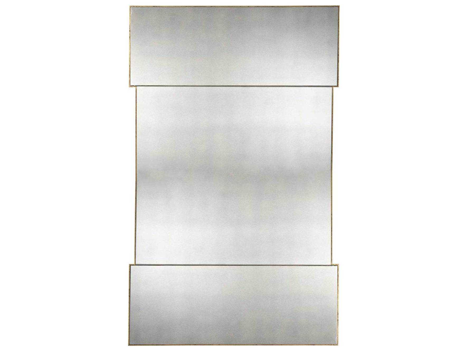 Gabby Theron Gilded Gold Rectangular Antique Mirror