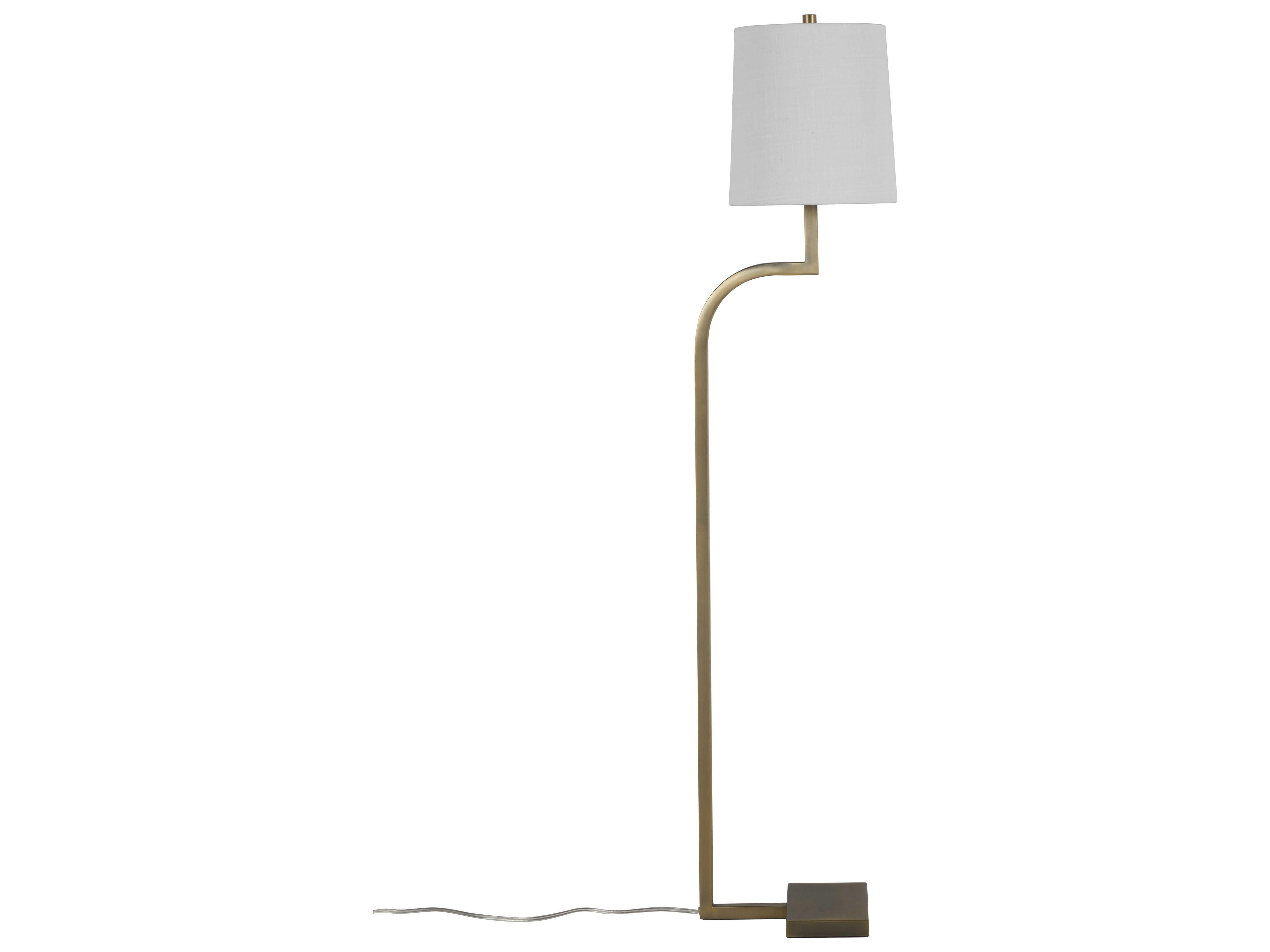 Gabby Hawthorne Matte Antique Brass Floor Lamp