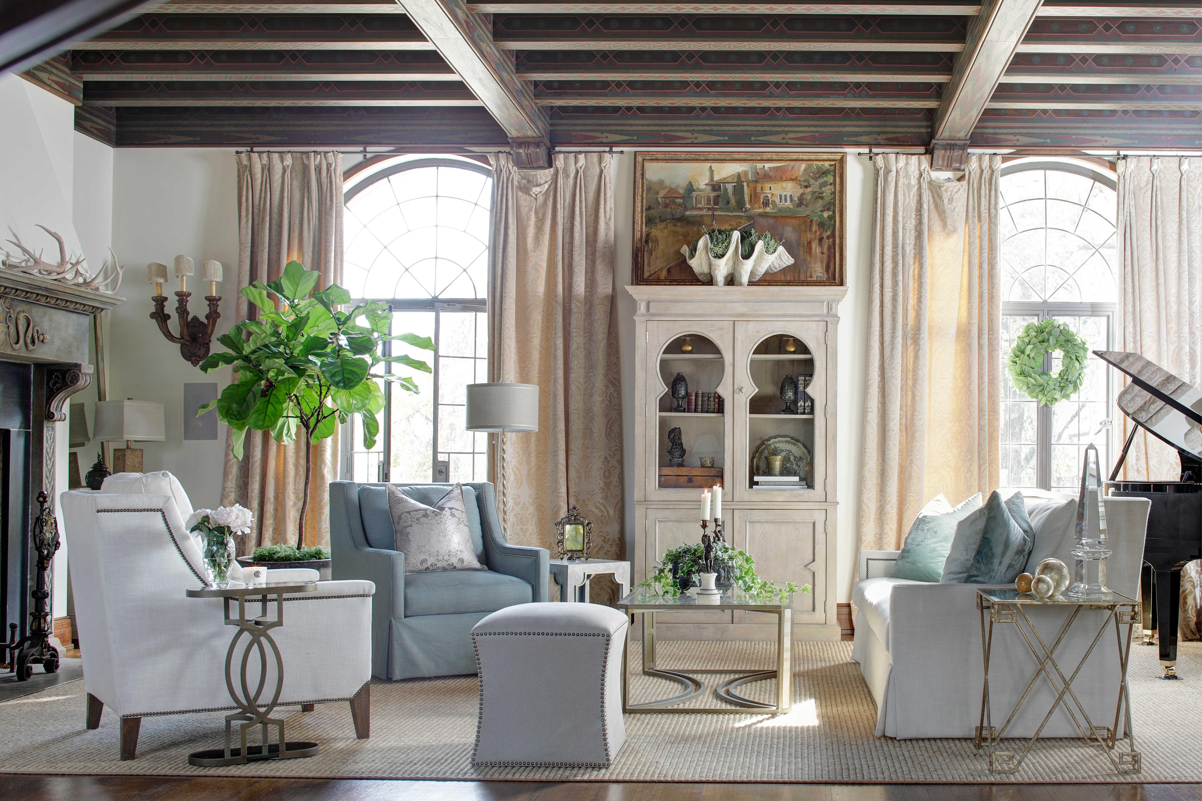 Gabby Natasha Oval Mirror & Antique Brass End Table