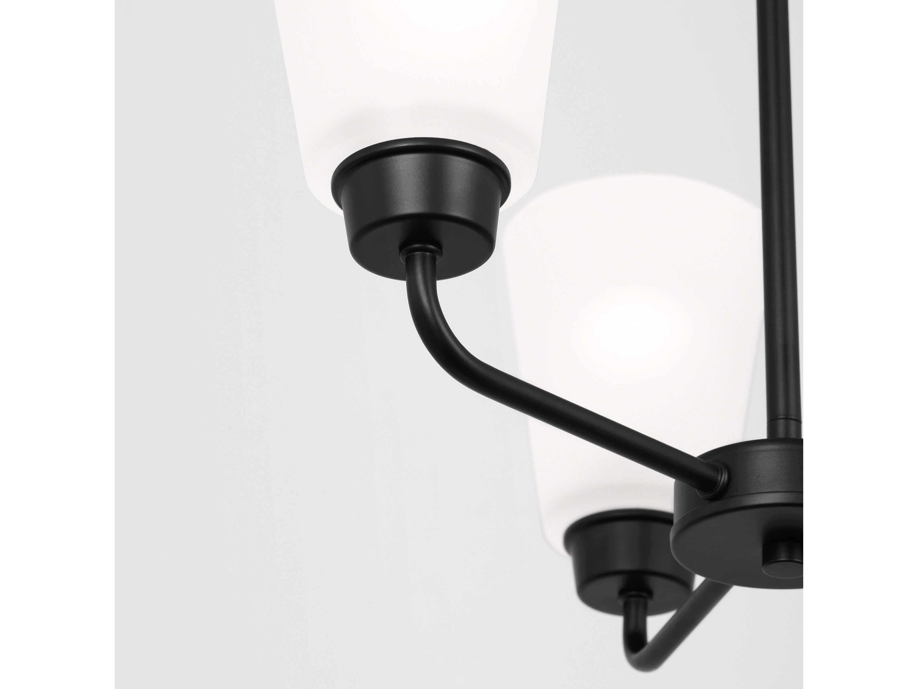 Generation Lighting Kerrville 3-Light Midnight Black Chandelier