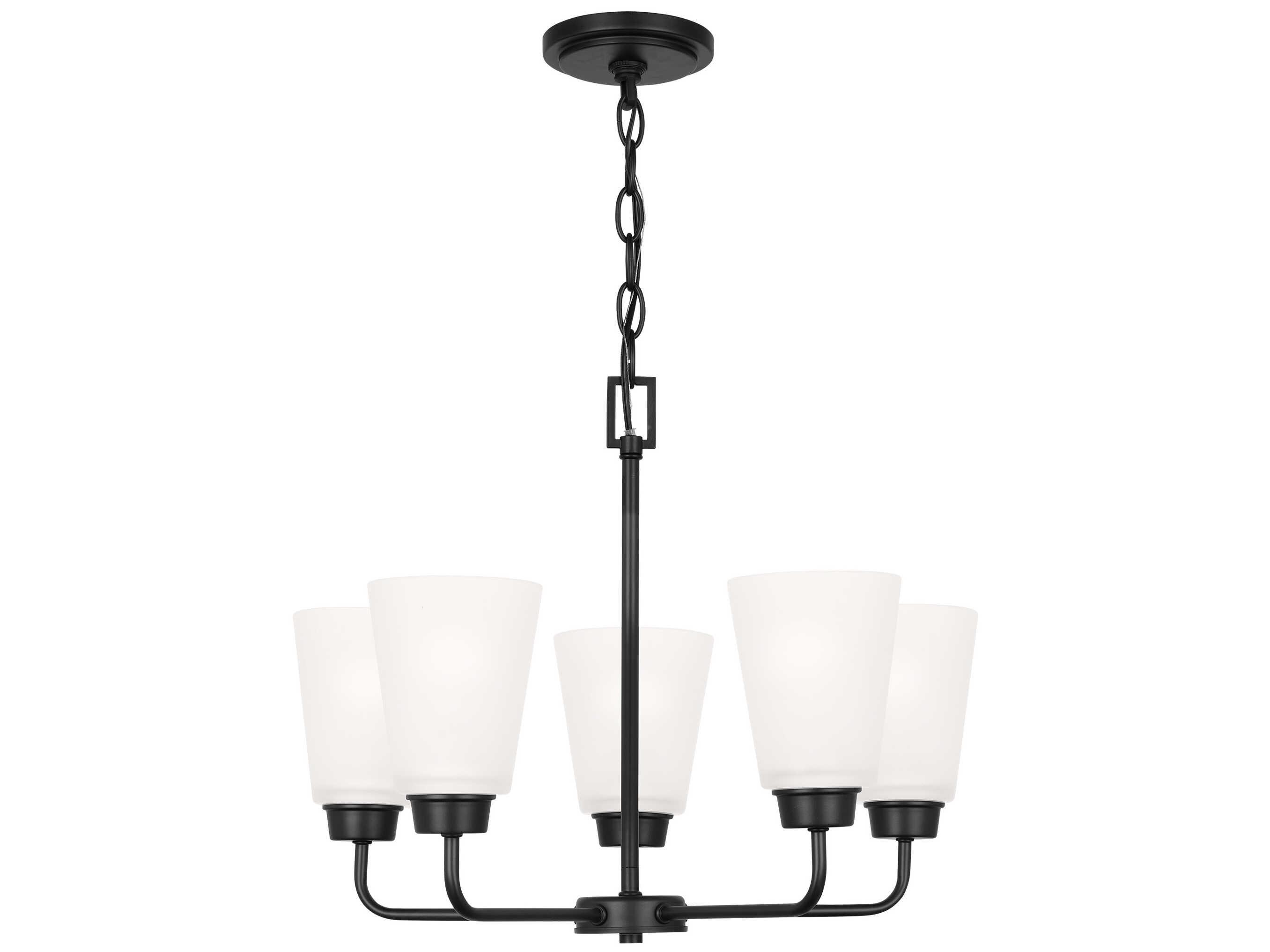 Generation Lighting Kerrville 5-Light Midnight Black Chandelier