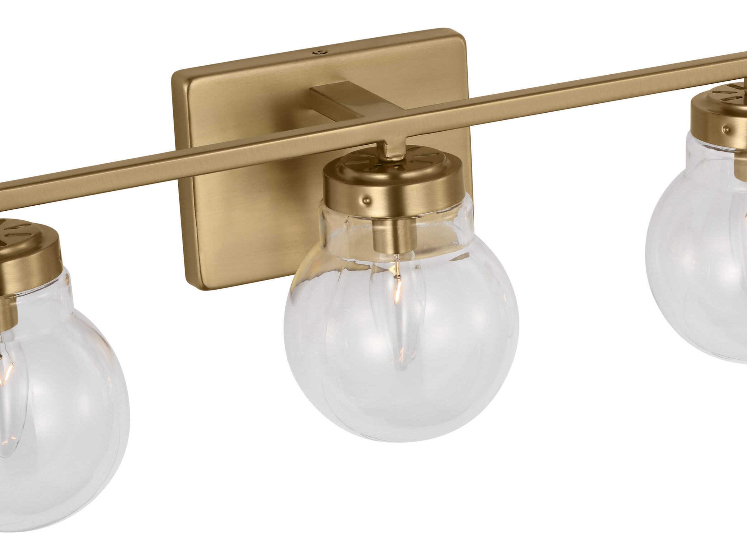 Generation Lighting Renny 3-Light Satin Brass Vanity Light