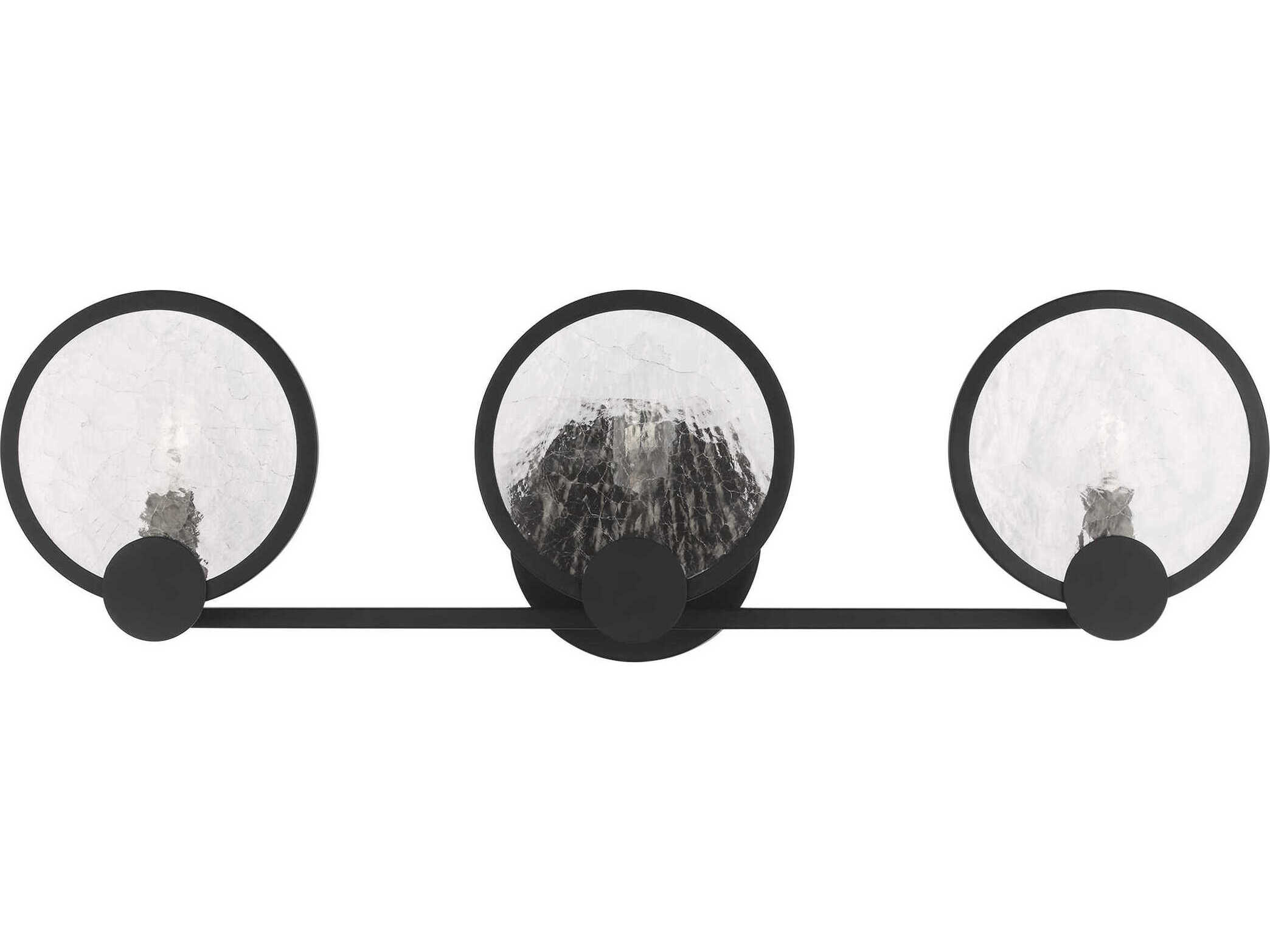 Generation Lighting Cooper 3-Light Midnight Black Vanity Light