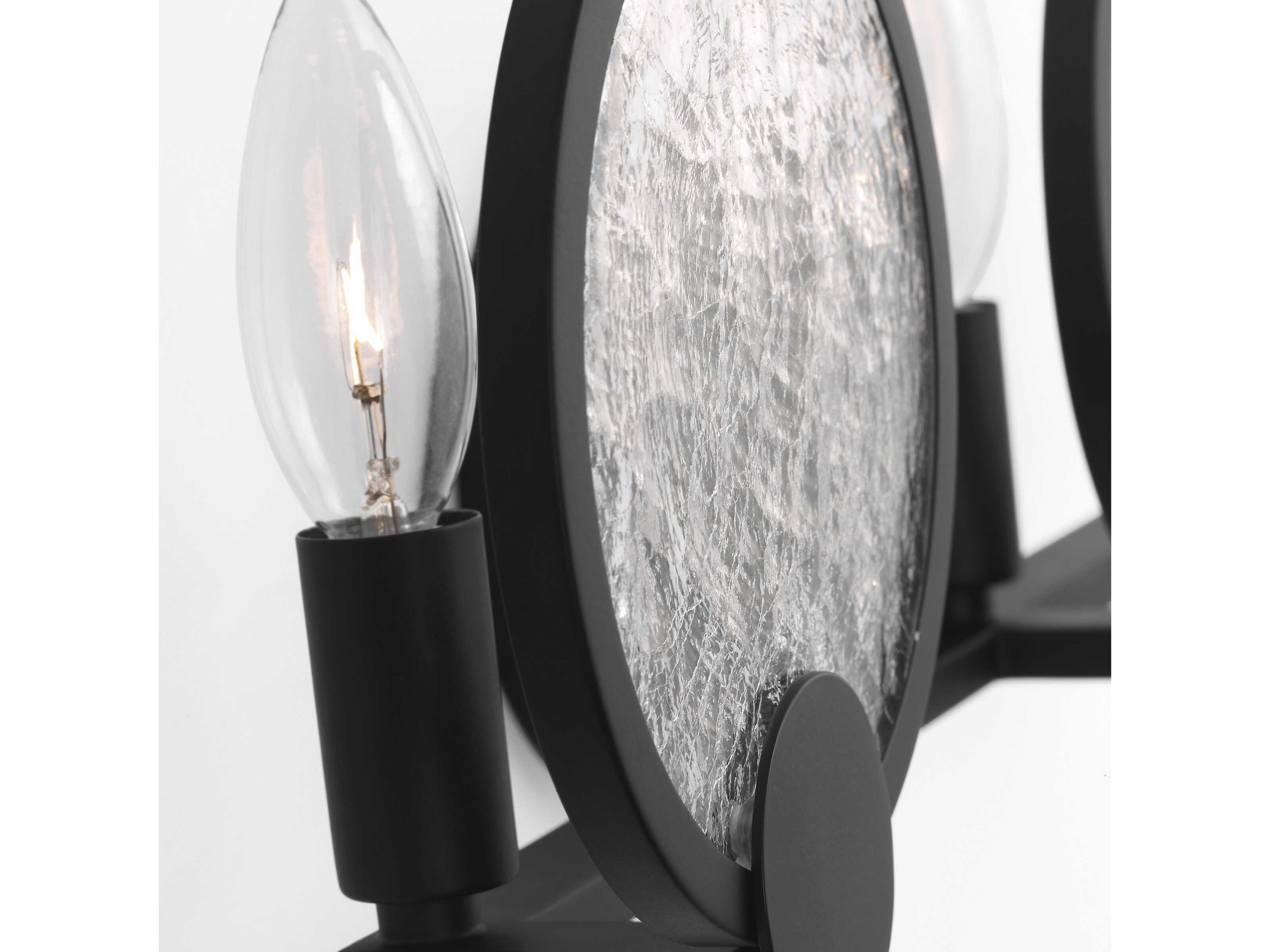 Generation Lighting Cooper 3-Light Midnight Black Vanity Light