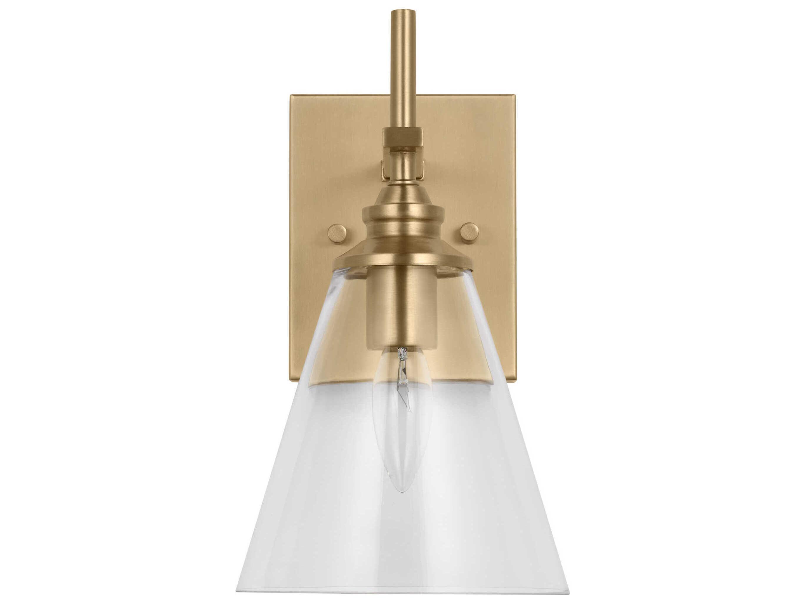 Generation Lighting Ruben 1-Light Satin Brass Wall Sconce