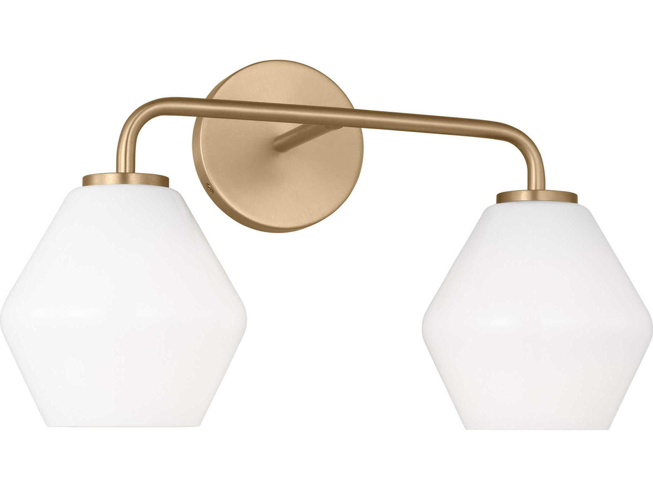 Generation Lighting Jett 2-Light Satin Brass Vanity Light