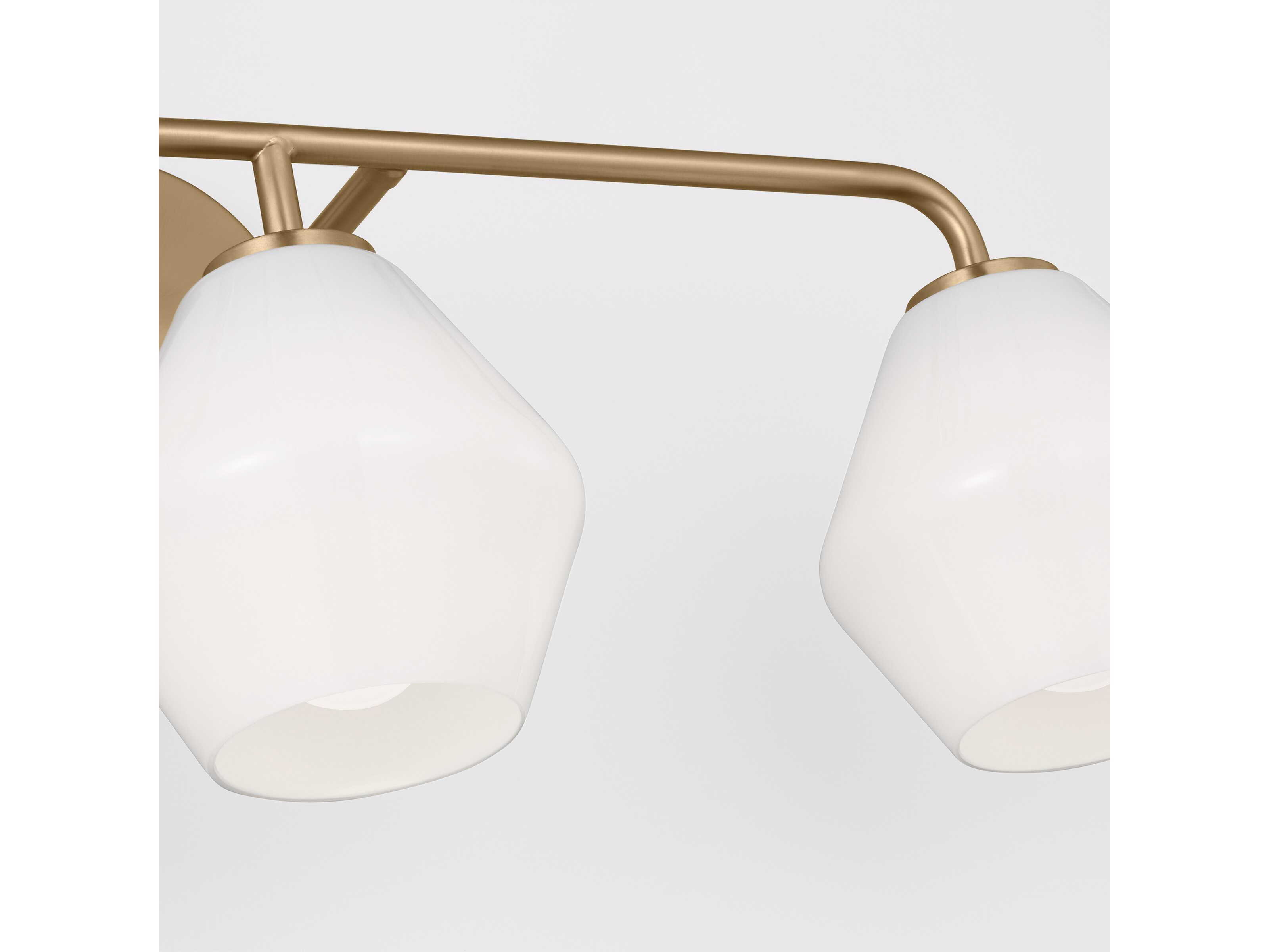 Generation Lighting Jett 3-Light Satin Brass Vanity Light