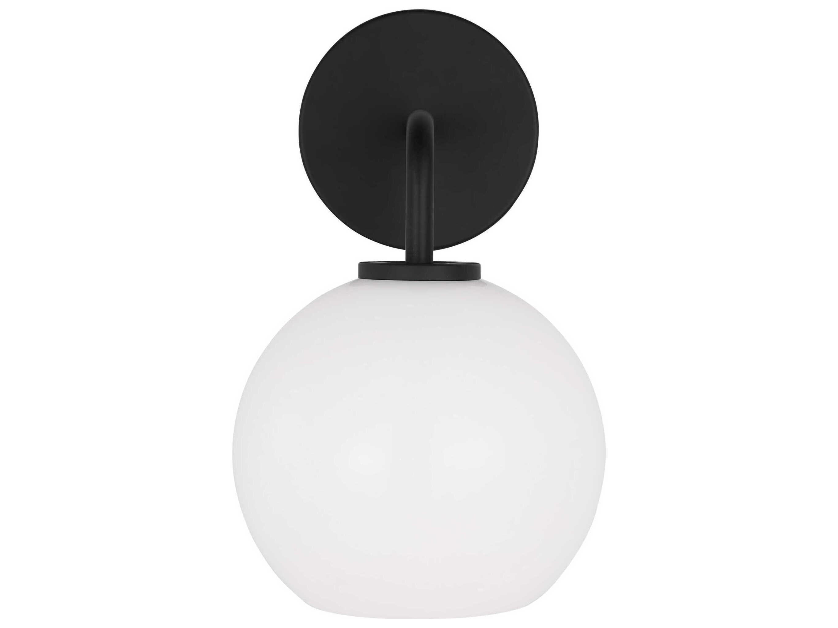 Generation Lighting Orley 1-Light Midnight Black Wall Sconce