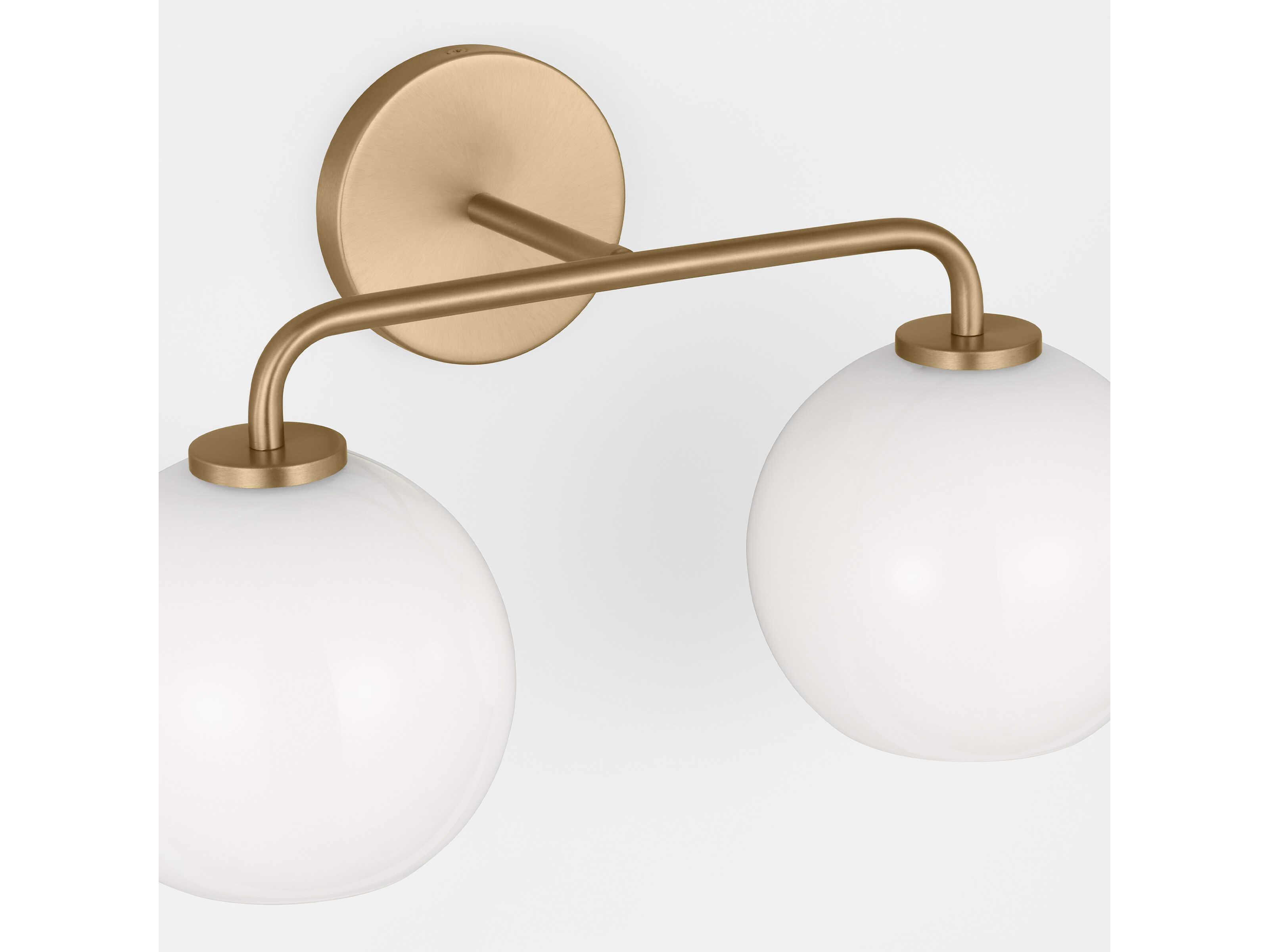 Generation Lighting Orley 2-Light Satin Brass Vanity Light