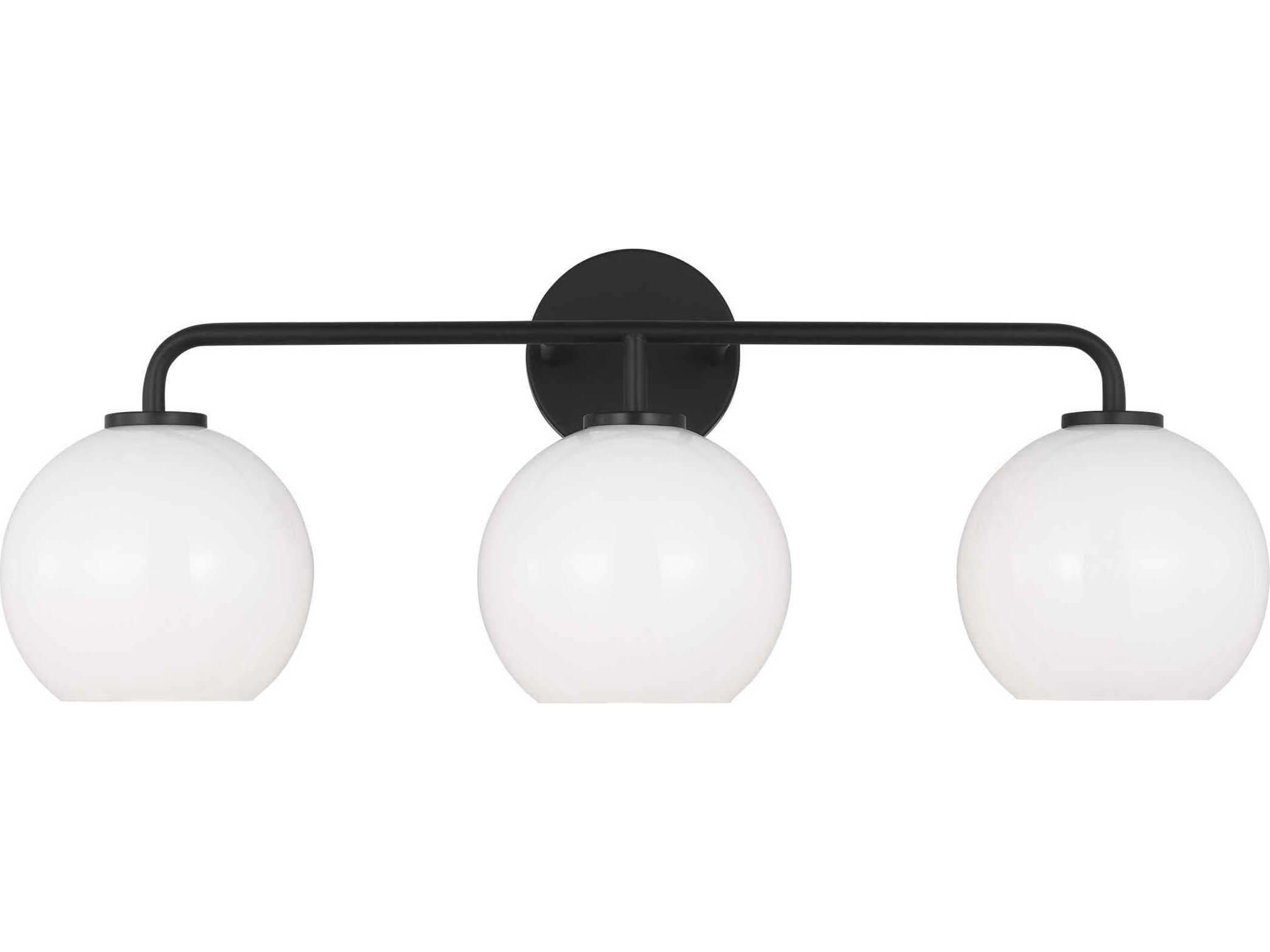 Generation Lighting Orley 3-Light Midnight Black Vanity Light