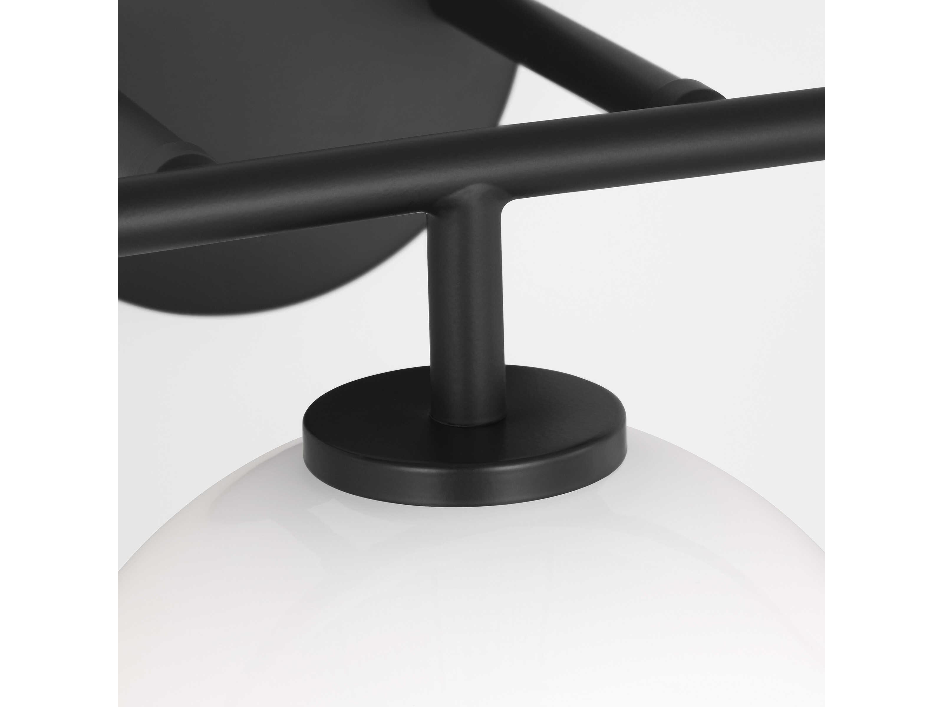 Generation Lighting Orley 3-Light Midnight Black Vanity Light