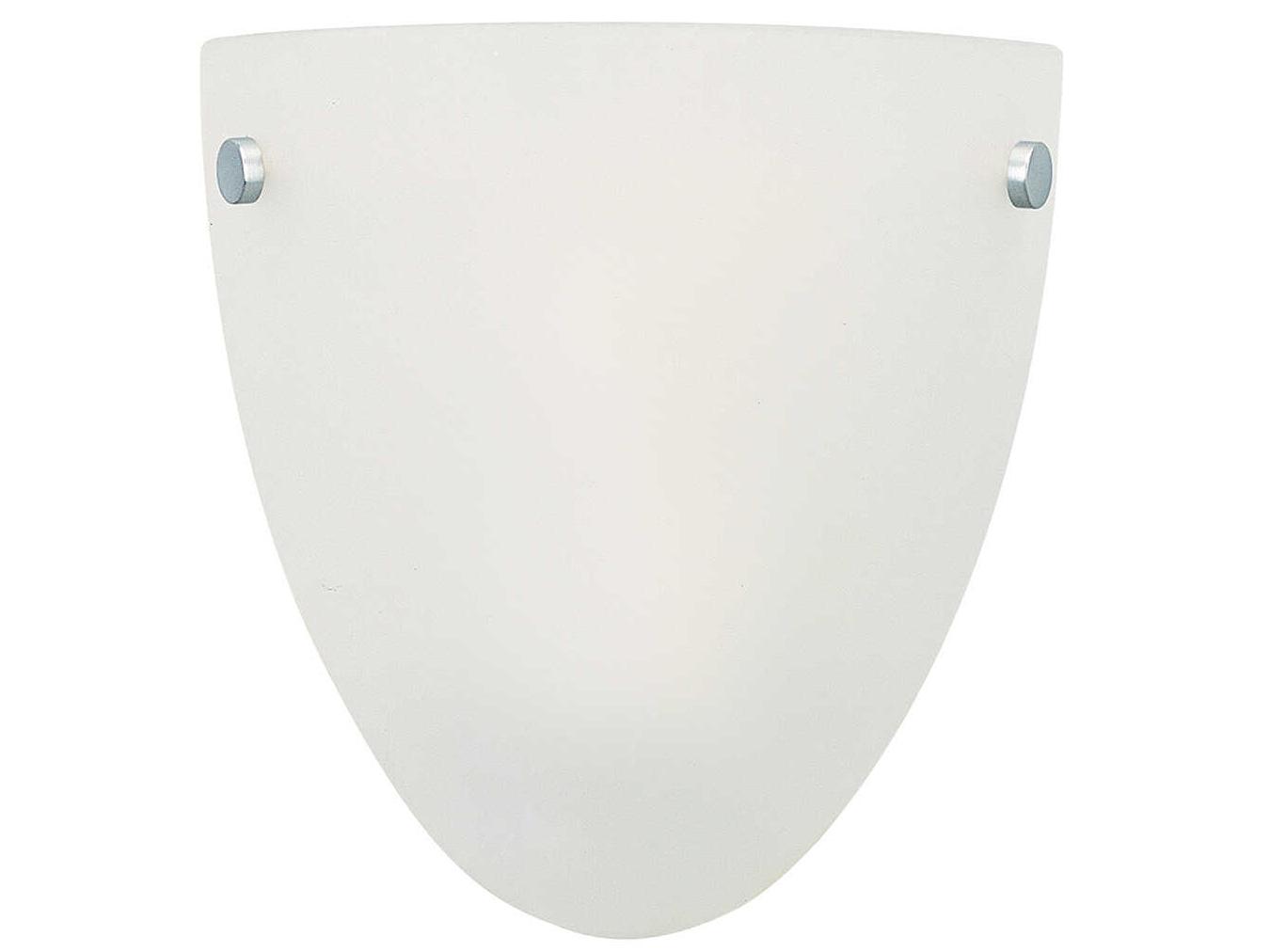 Generation Lighting Metropolis 1-Light White Black Glass Wall Sconce