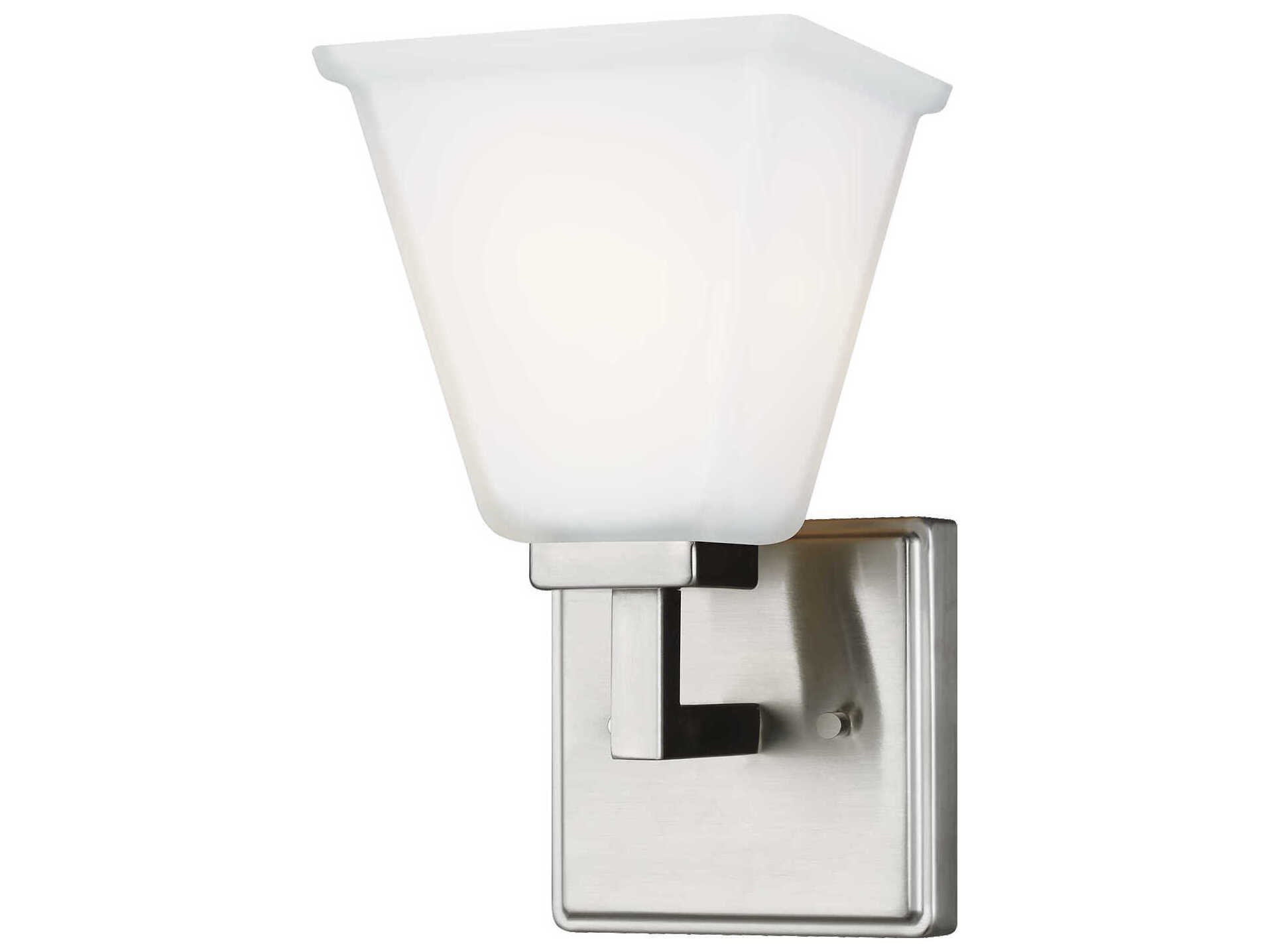 Generation Lighting Ellis Harper 1-Light Brushed Nickel Glass Wall Sconce