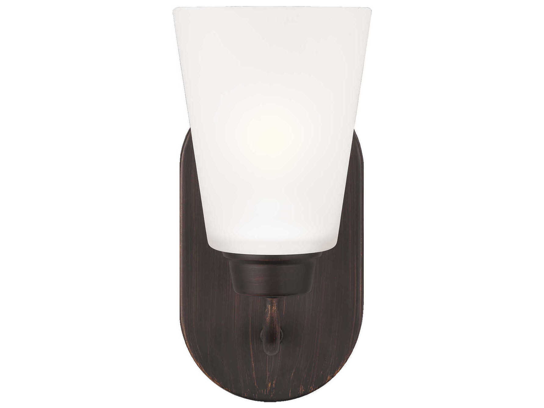Generation Lighting Kerrville 1-Light Bronze Glass Wall Sconce