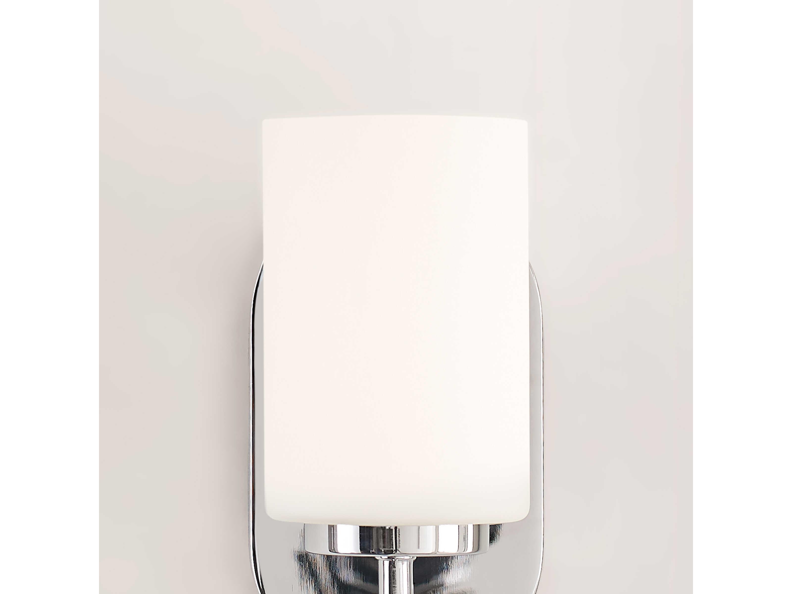 Generation Lighting Oslo 1-Light Chrome Glass Wall Sconce