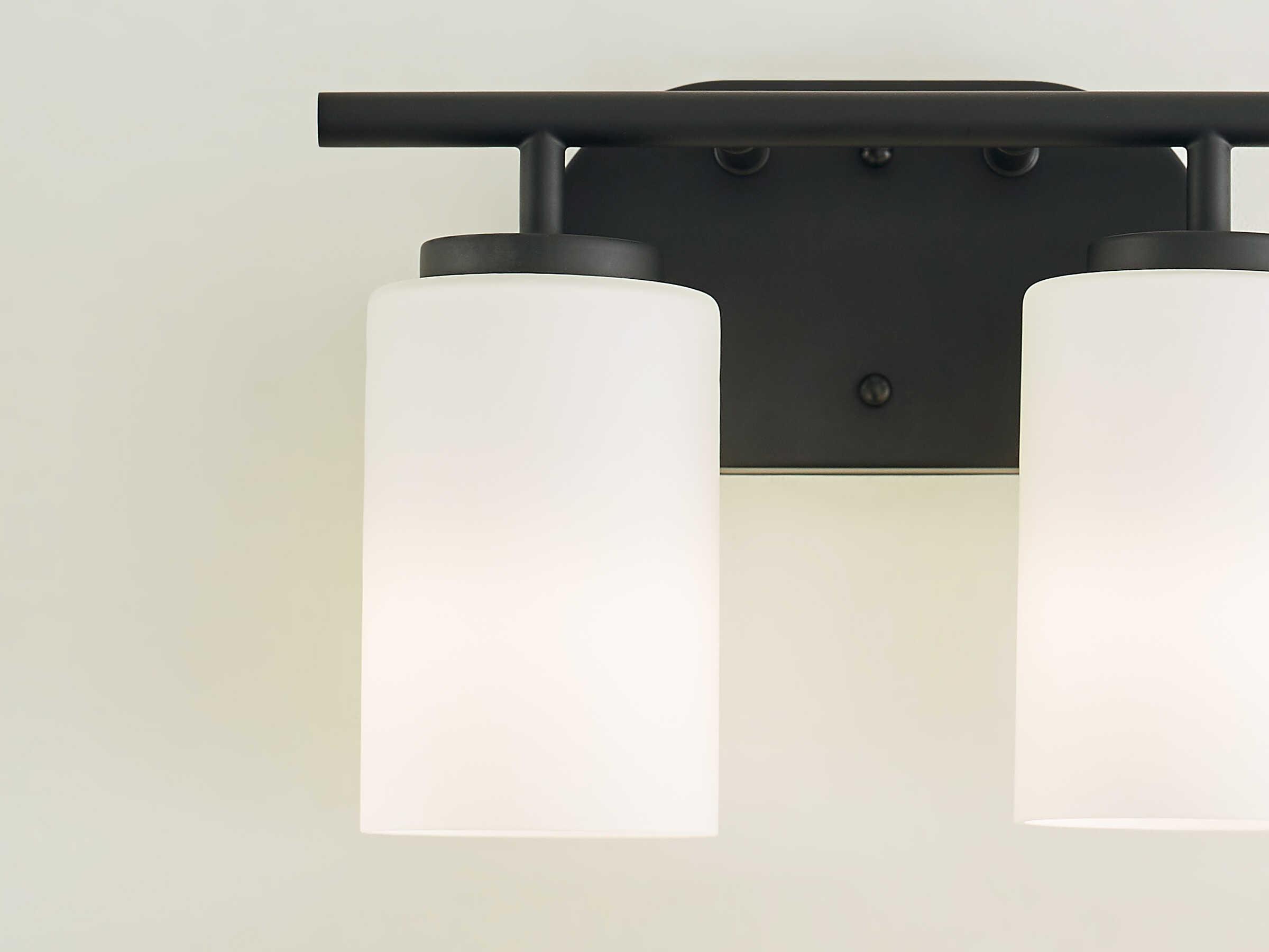 Generation Lighting Oslo 2-Light Midnight Black Glass Vanity Light