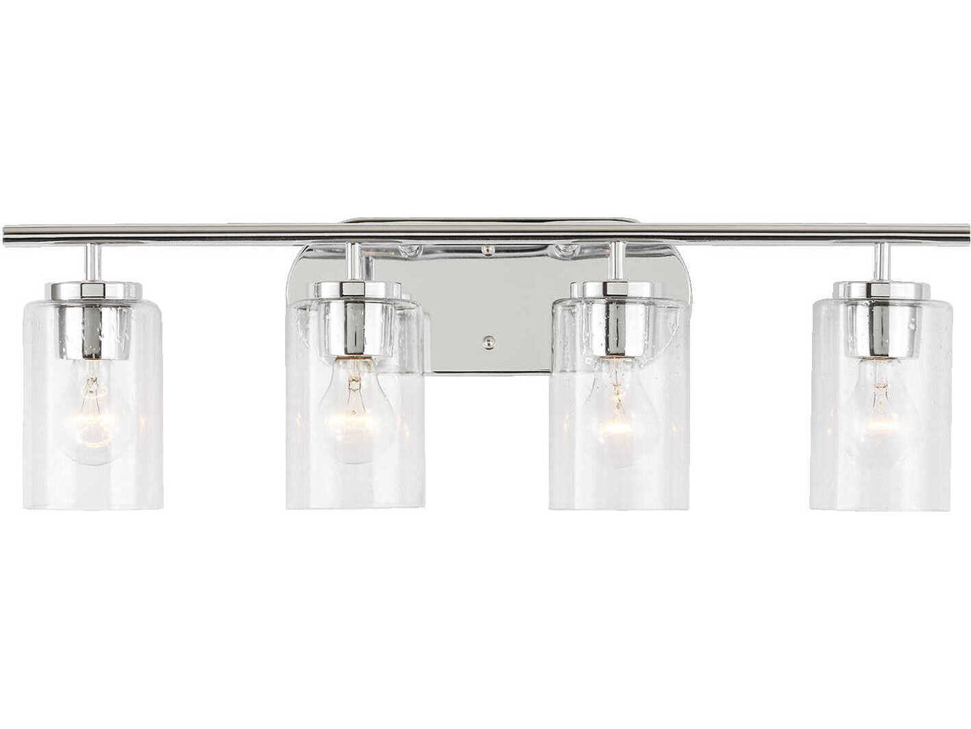 Generation Lighting Oslo 4-Light Chrome Glass Vanity Light