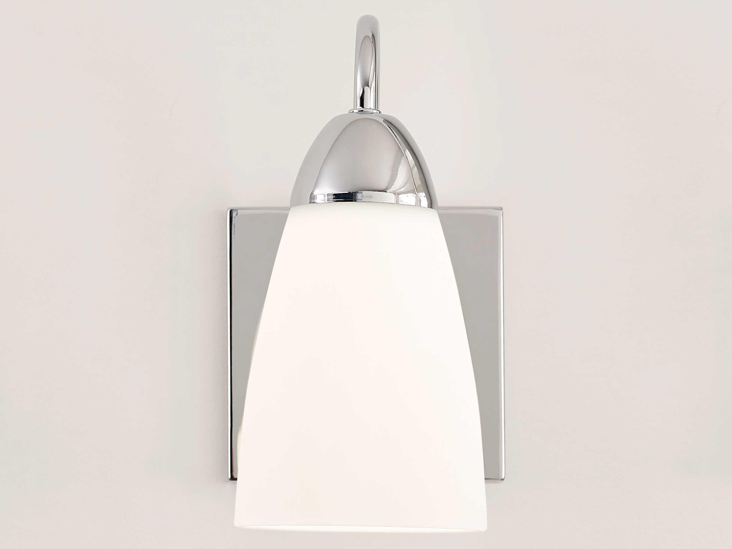 Generation Lighting Seville 1-Light Chrome Glass Wall Sconce