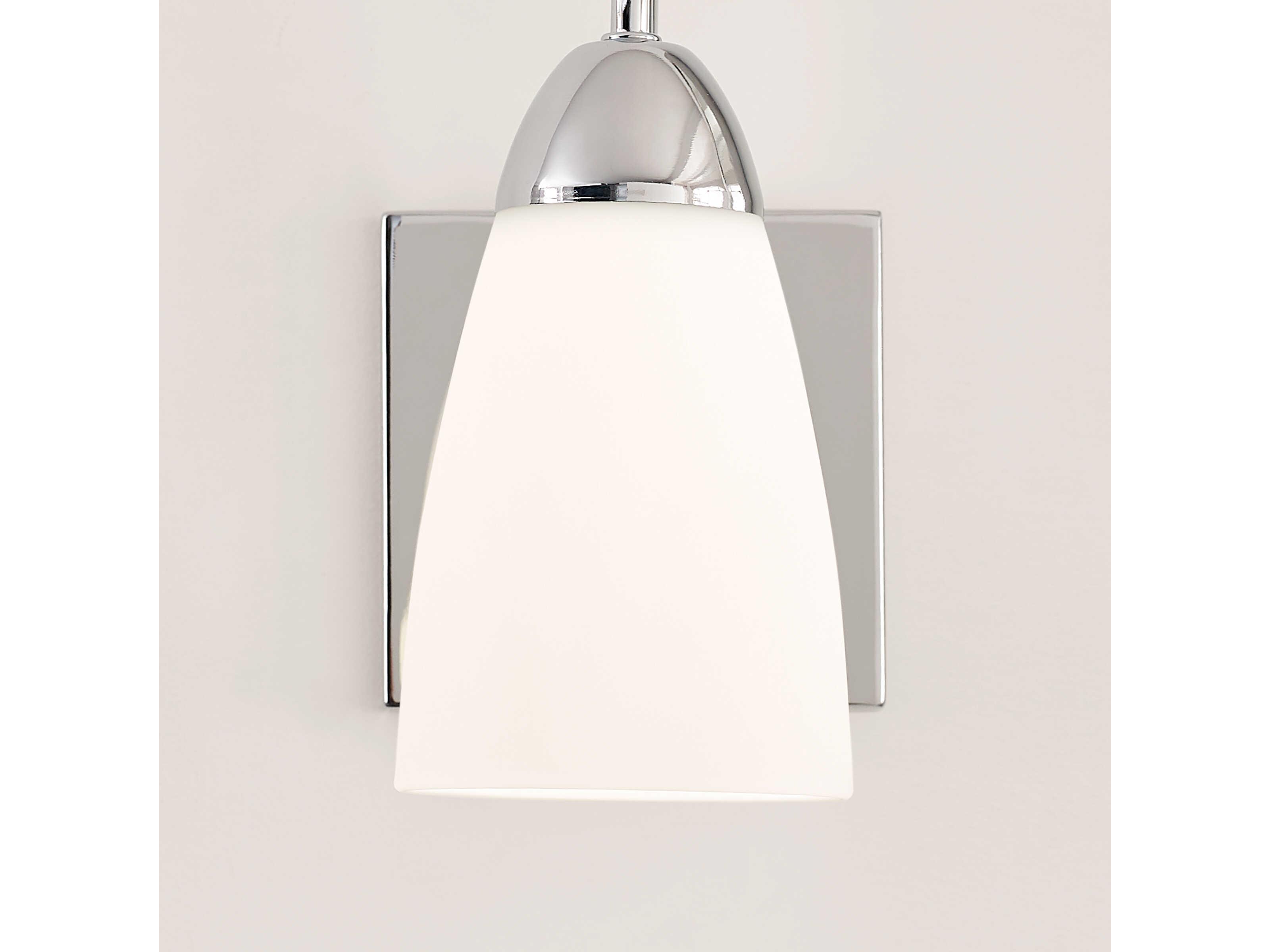 Generation Lighting Seville 1-Light Chrome Glass Wall Sconce