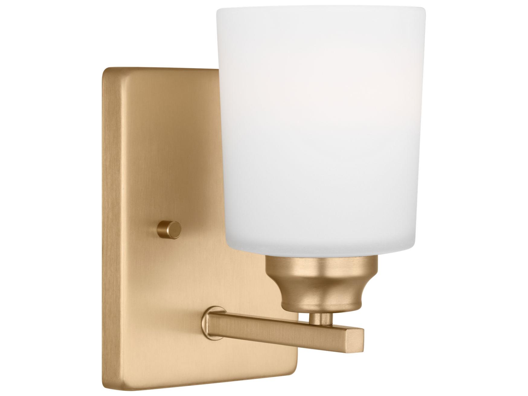 Generation Lighting Vinton 1-Light Satin Brass Wall Sconce