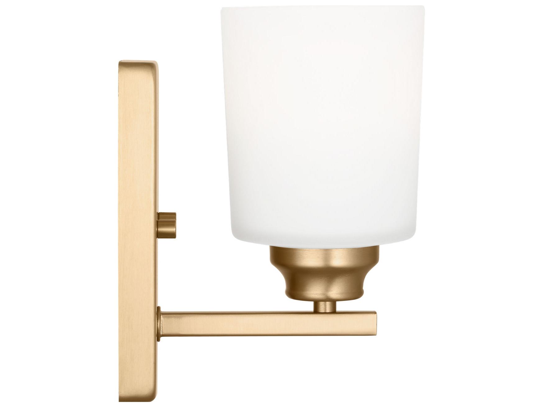 Generation Lighting Vinton 1-Light Satin Brass Wall Sconce