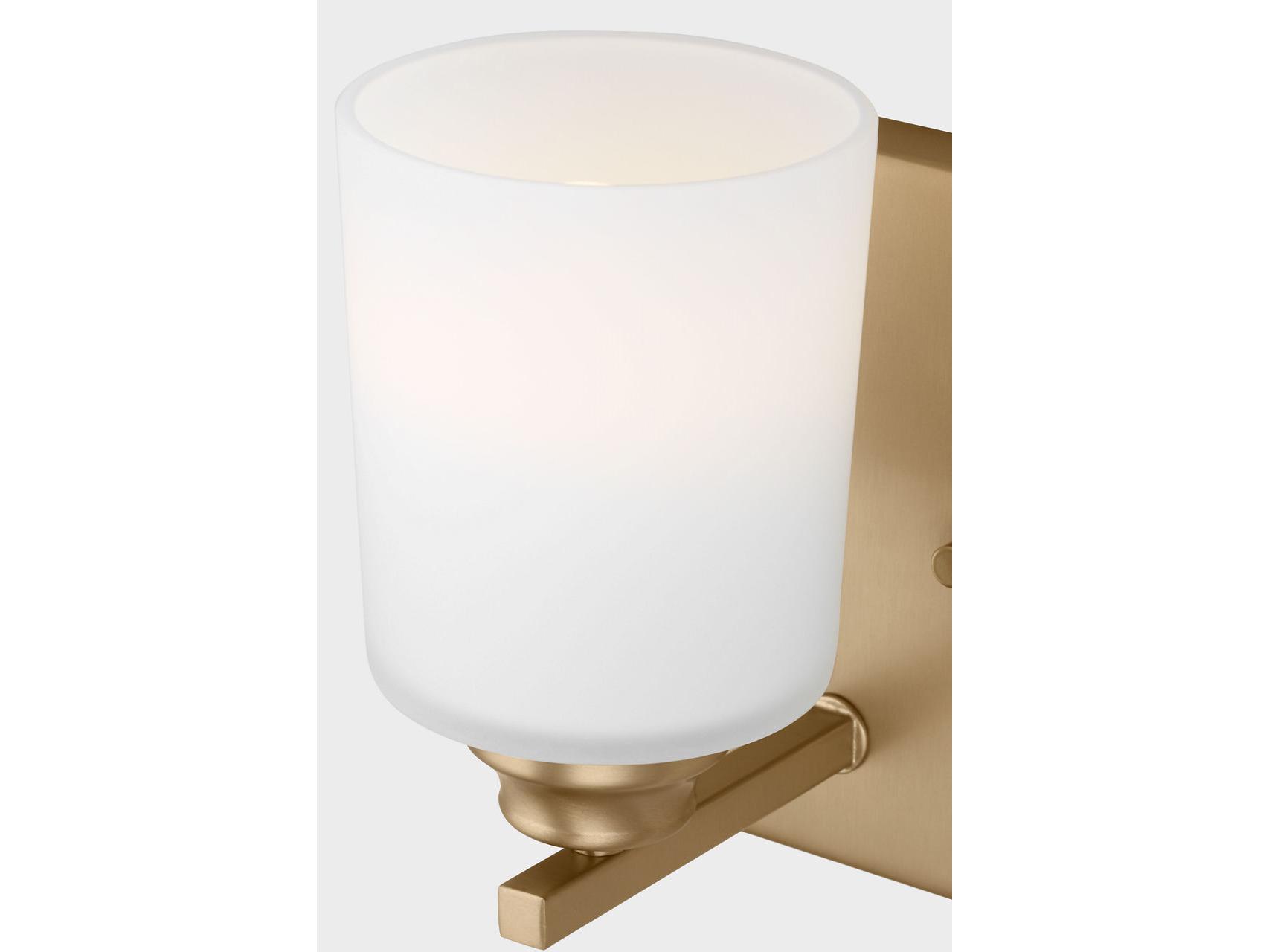 Generation Lighting Vinton 1-Light Satin Brass Wall Sconce