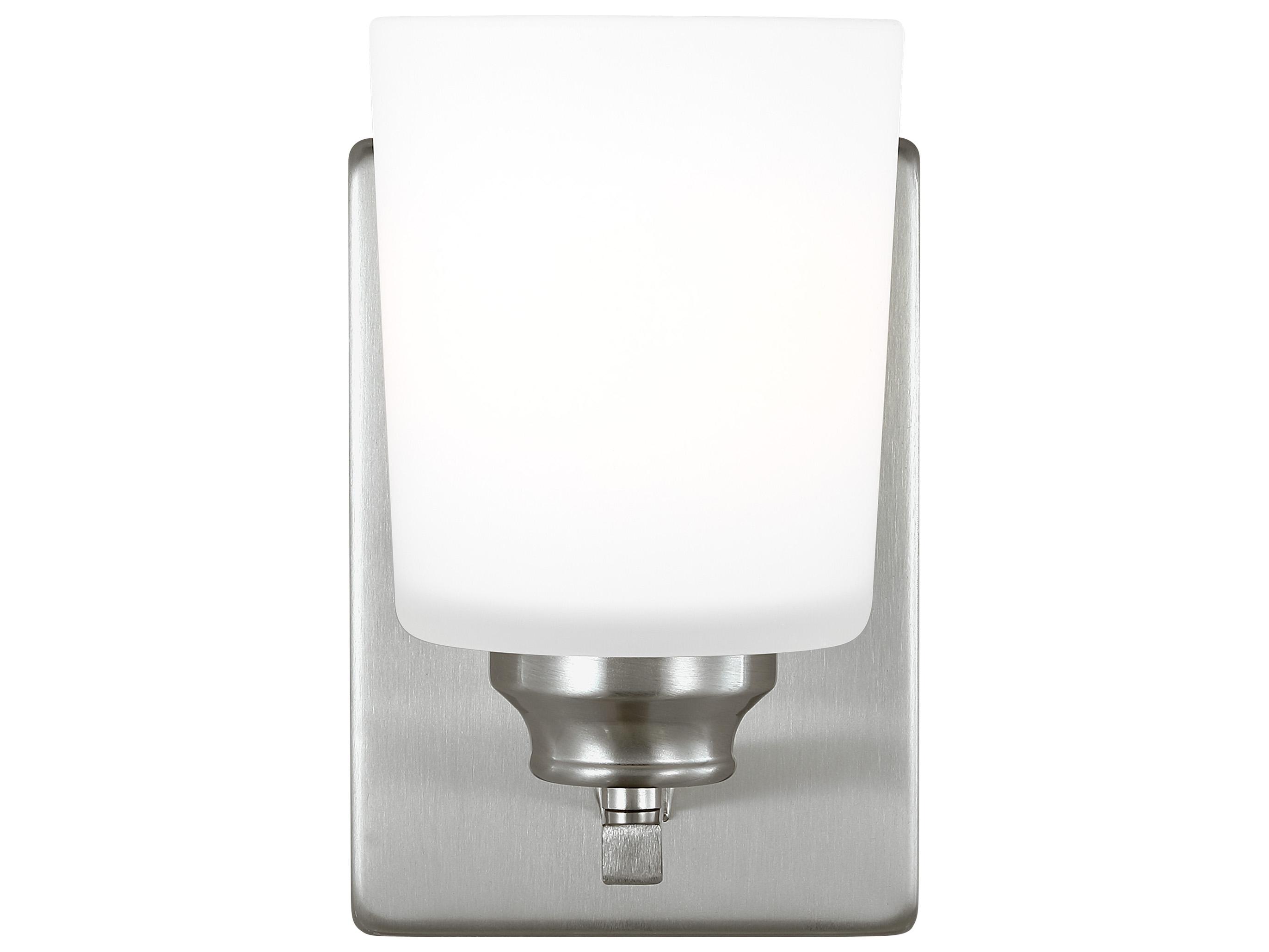 Generation Lighting Vinton 1-Light Brushed Nickel Wall Sconce