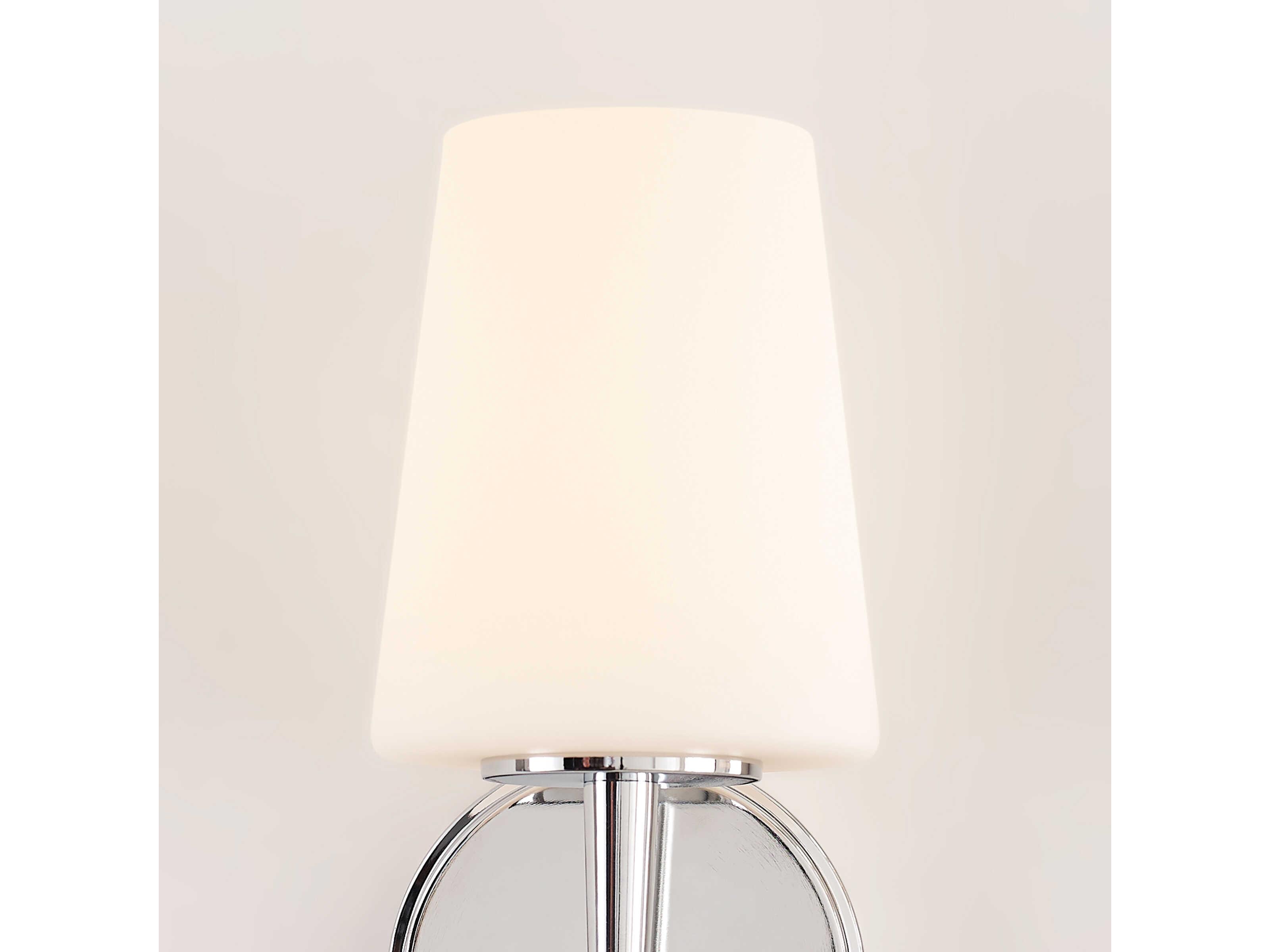 Generation Lighting Driscoll 1-Light Chrome Glass Wall Sconce