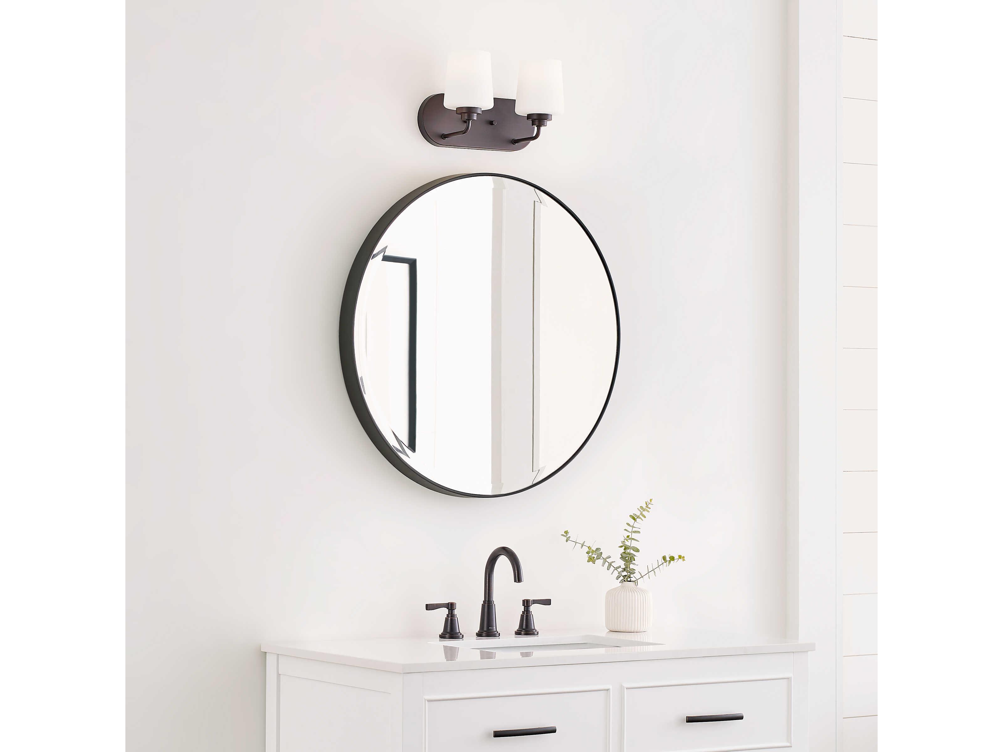 Generation Lighting Windom 2-Light Bronze Glass Vanity Light