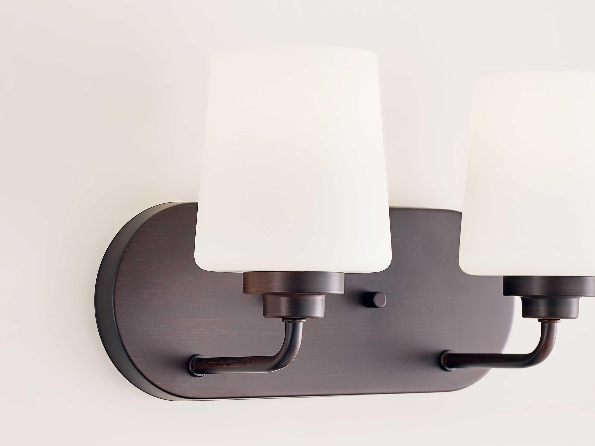 Generation Lighting Windom 2-Light Bronze Glass Vanity Light