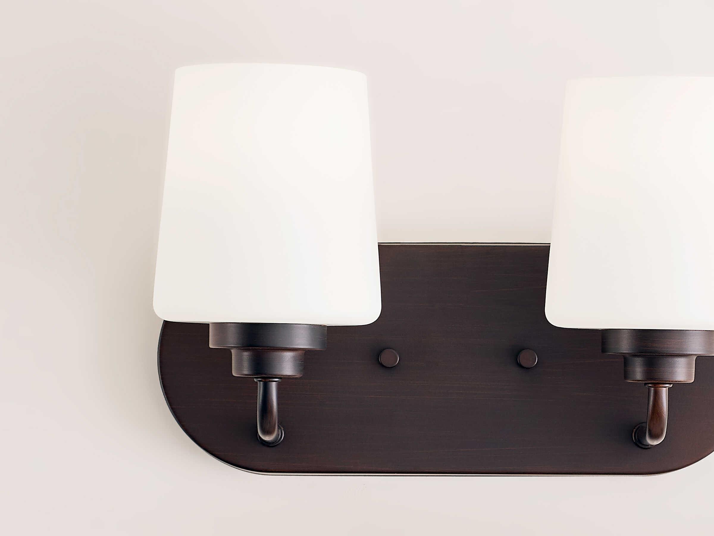 Generation Lighting Windom 2-Light Bronze Glass Vanity Light