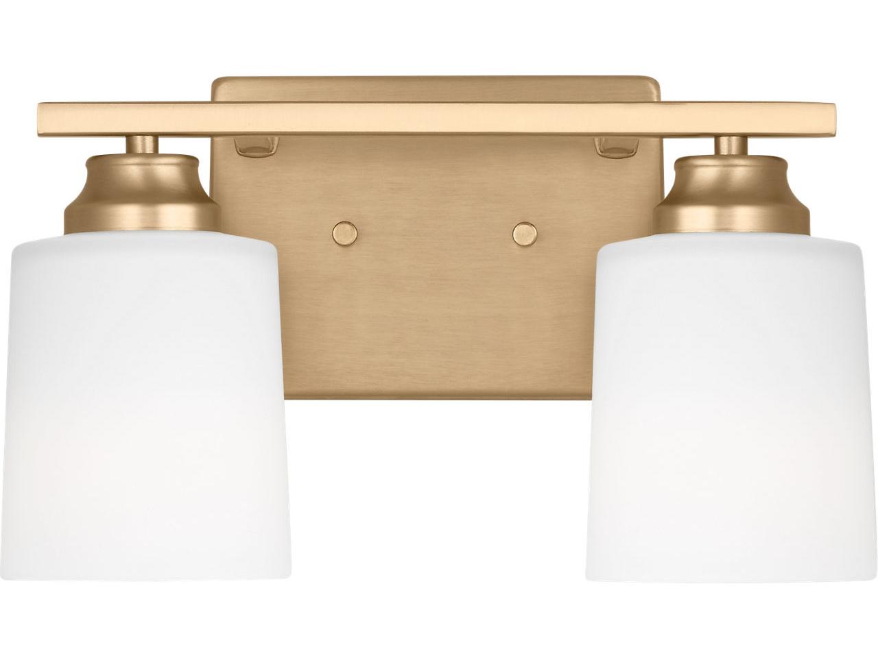 Generation Lighting Vinton 2-Light Satin Brass Traditional Vanity Light