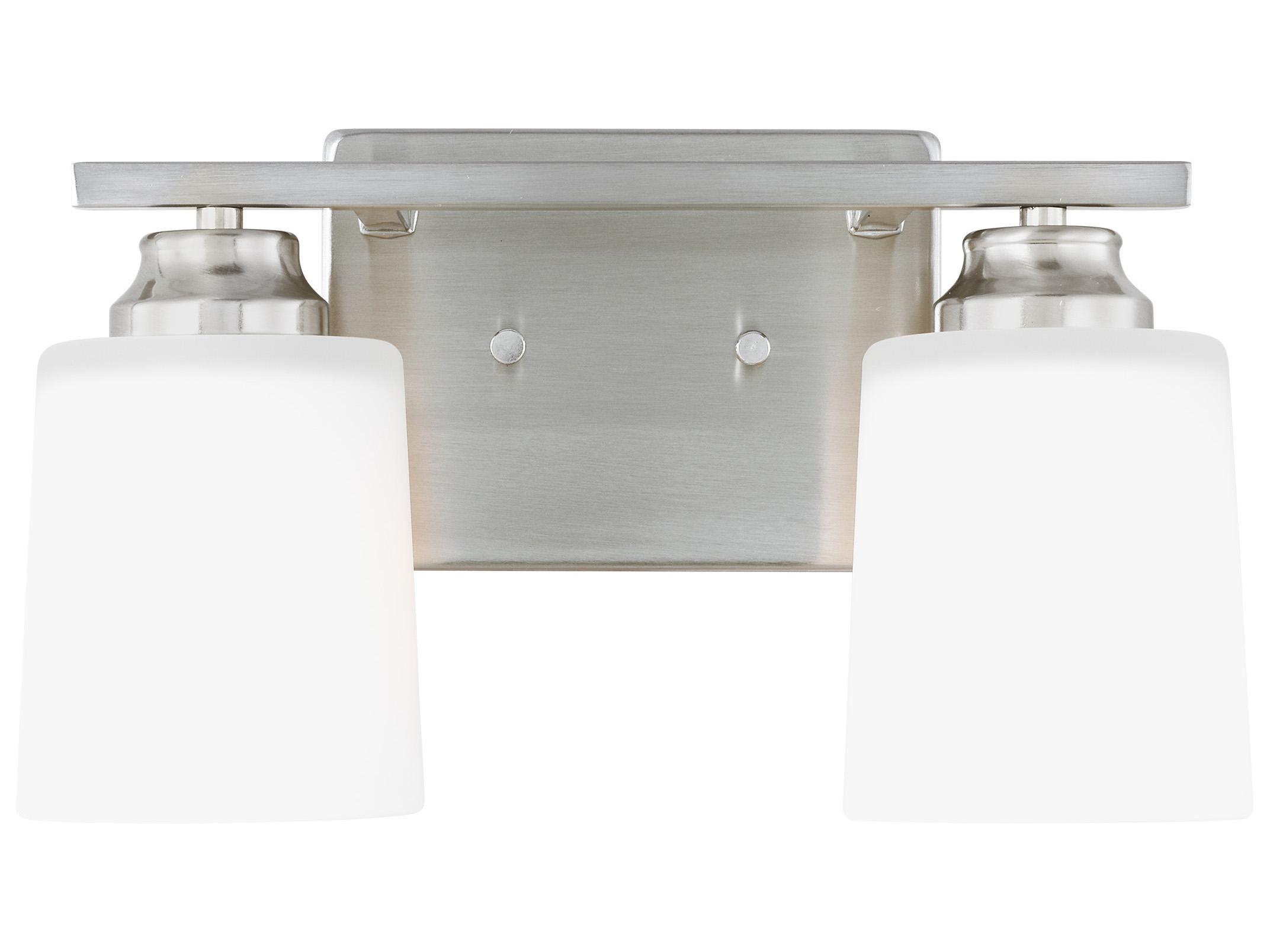 Generation Lighting Vinton 2-Light Brushed Nickel Vanity Light