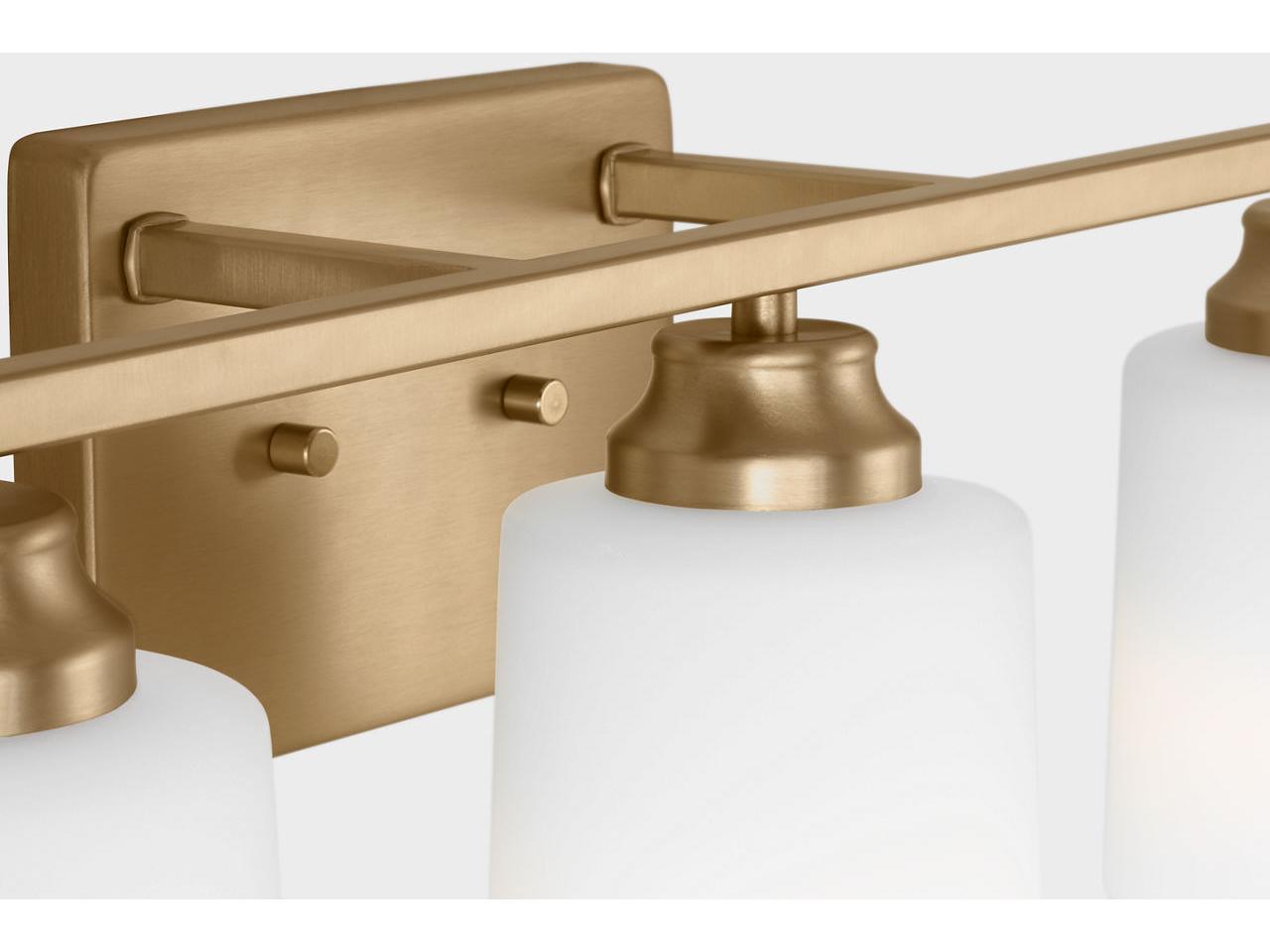 Generation Lighting Vinton 3-Light Satin Brass Vanity Light