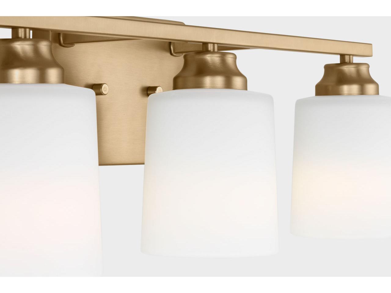 Generation Lighting Vinton 3-Light Satin Brass Vanity Light