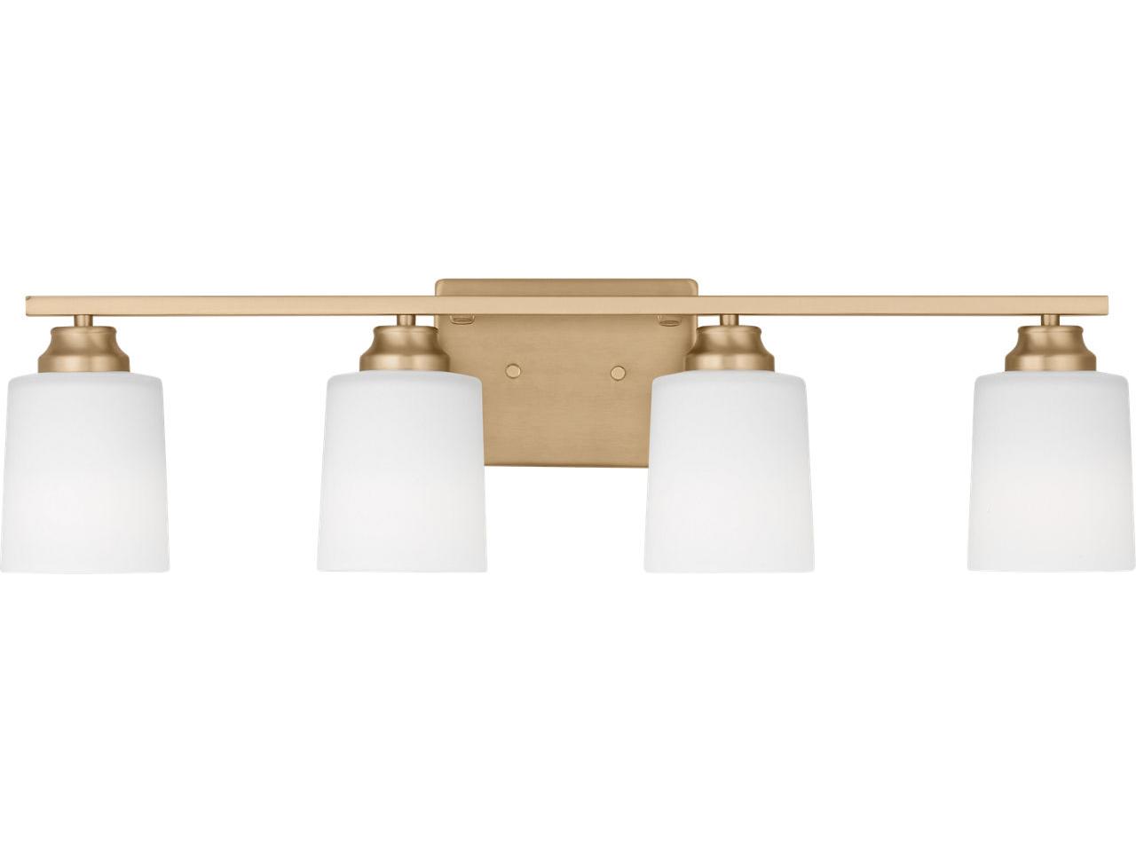 Generation Lighting Vinton 4-Light Satin Brass Vanity Light