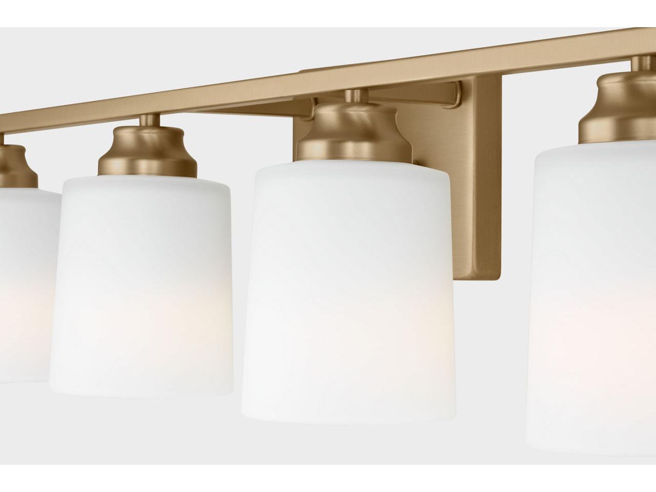 Generation Lighting Vinton 4-Light Satin Brass Vanity Light