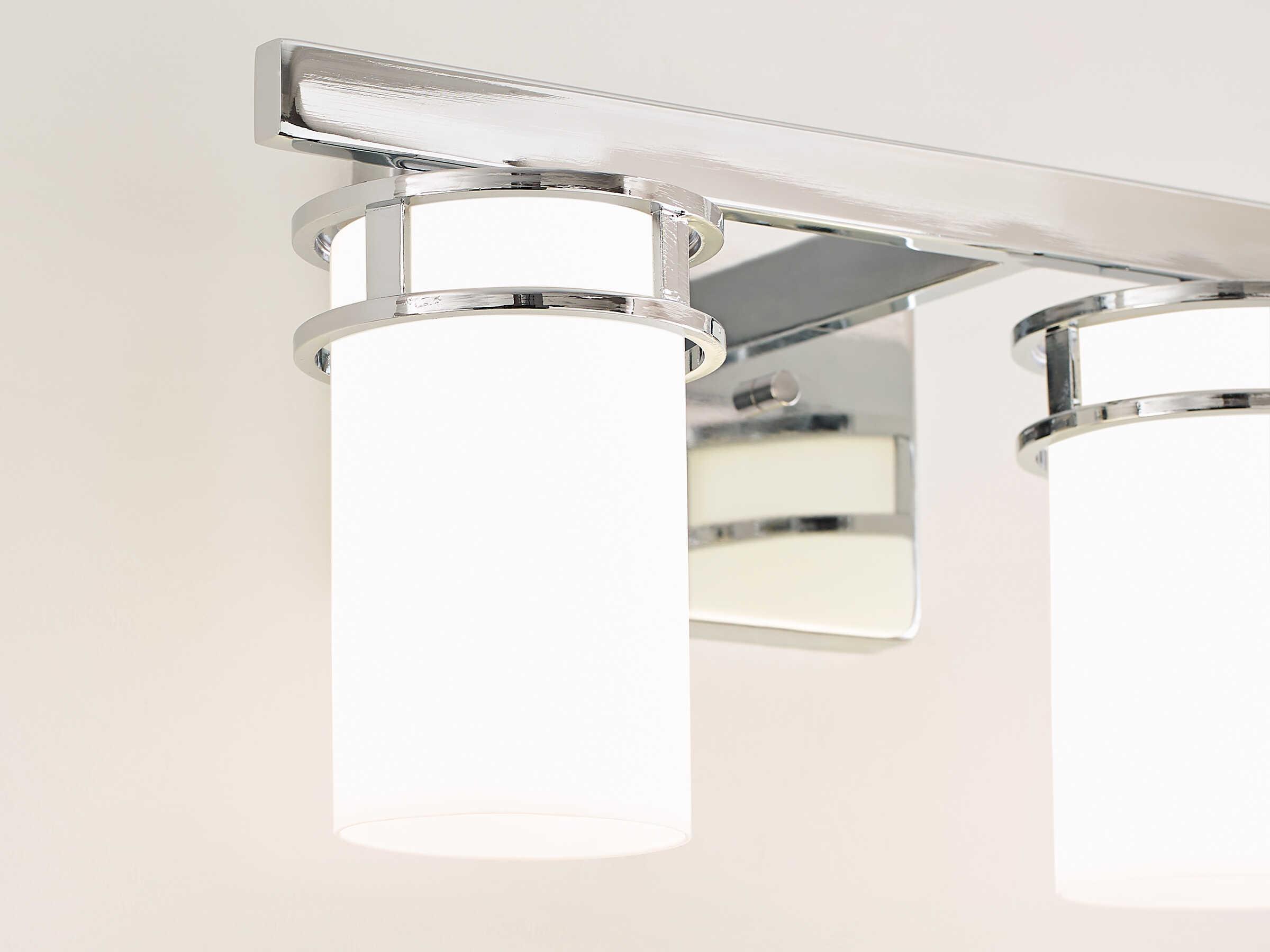 Generation Lighting Robie 2-Light Chrome Glass Vanity Light