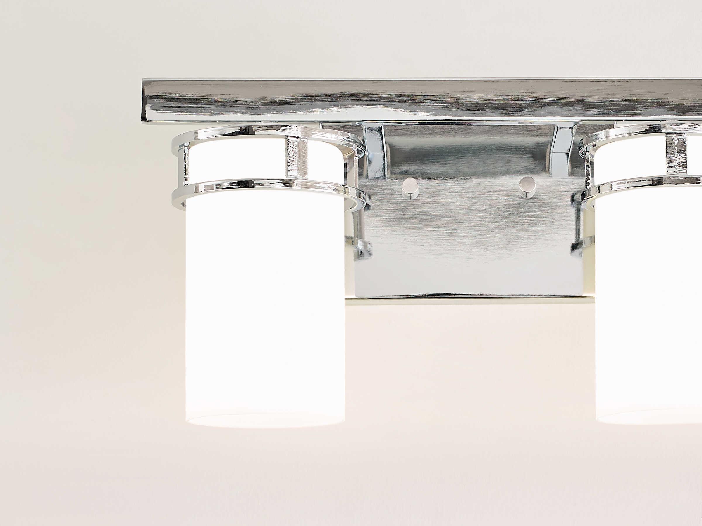 Generation Lighting Robie 2-Light Chrome Glass Vanity Light