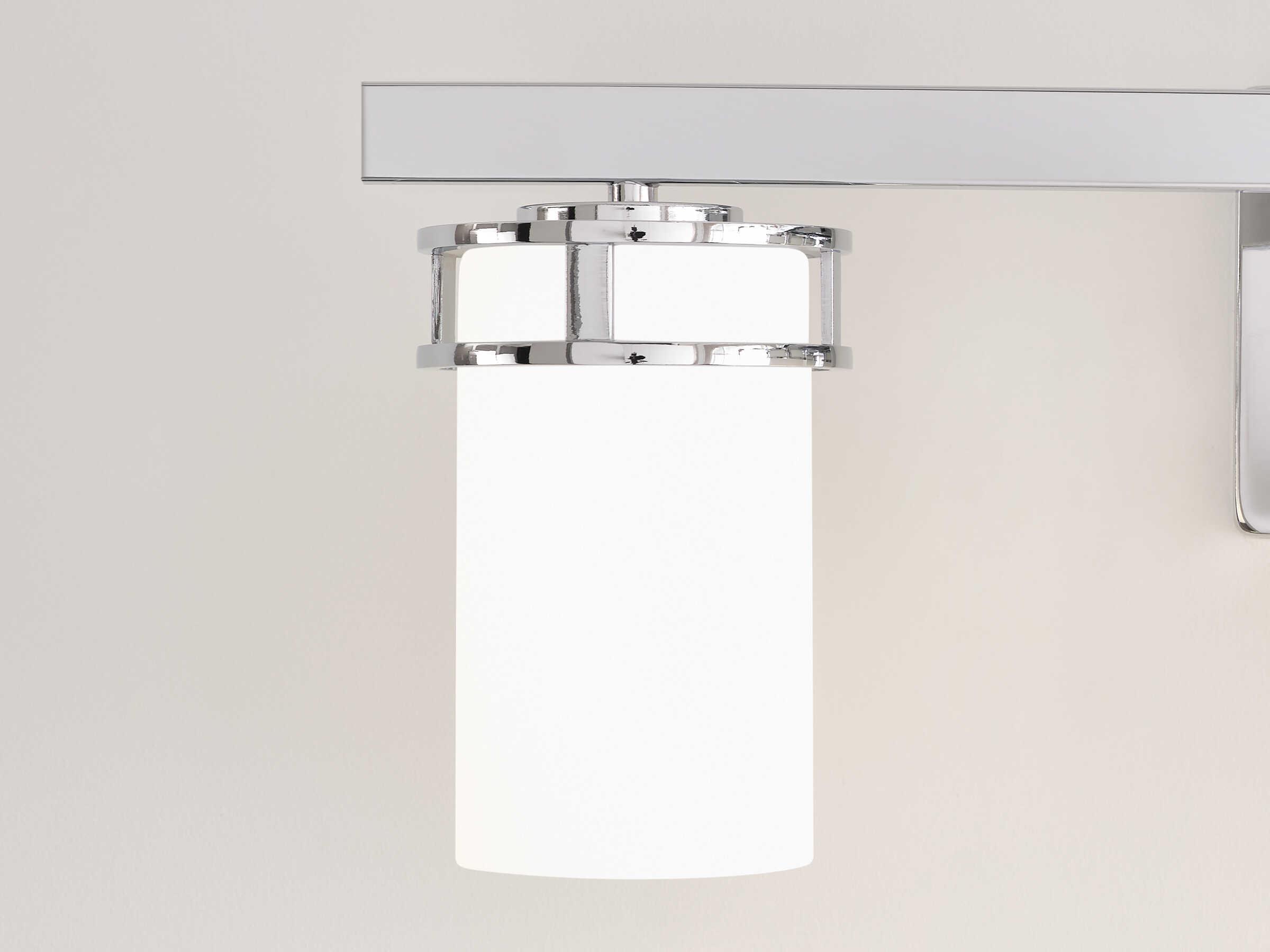 Generation Lighting Robie 3-Light Chrome Glass Vanity Light