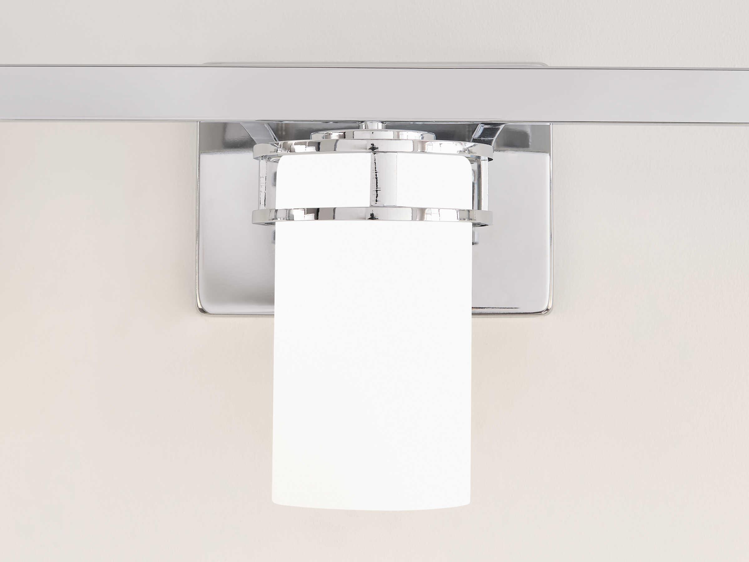 Generation Lighting Robie 3-Light Chrome Glass Vanity Light