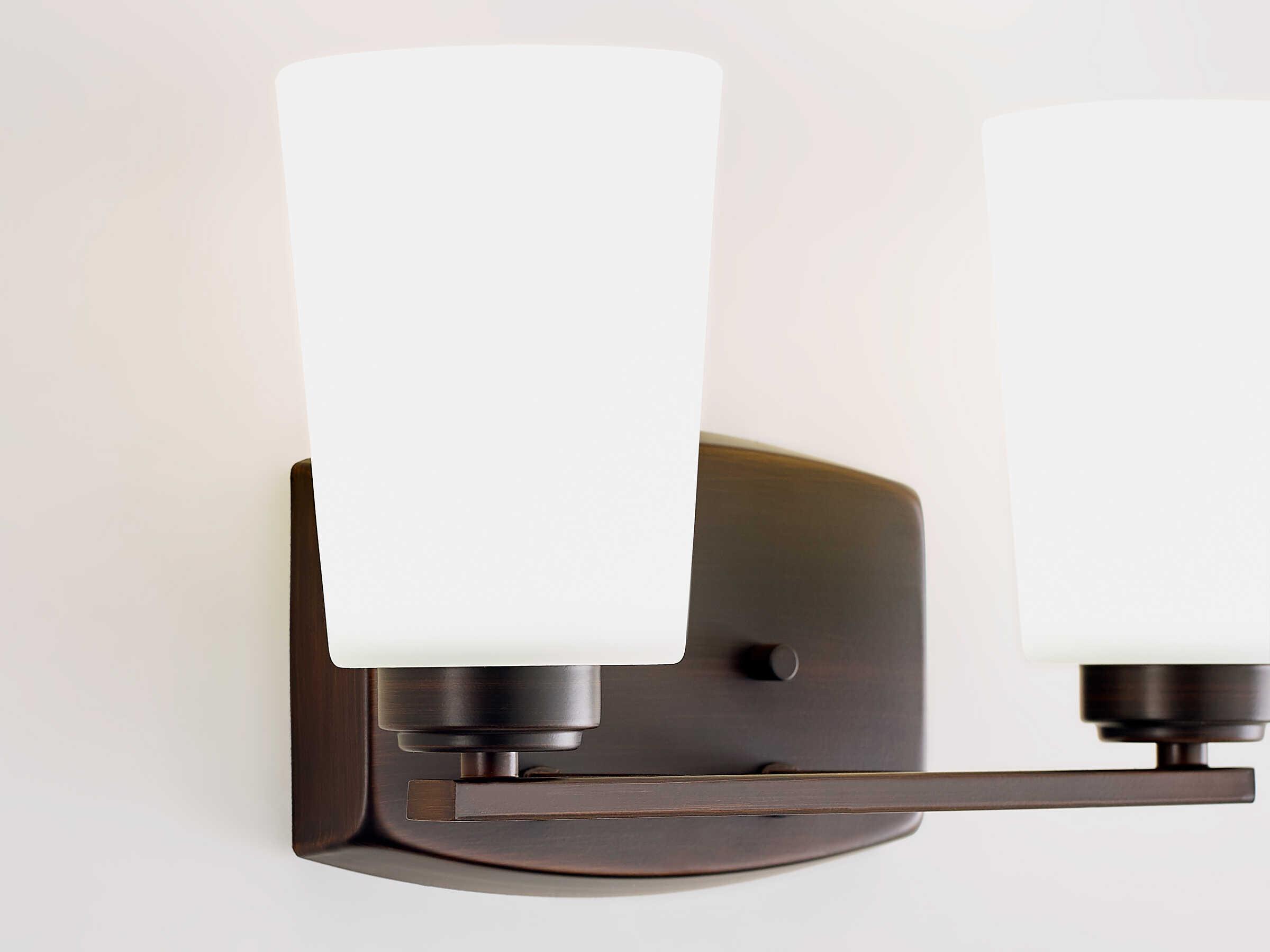 Generation Lighting Franport 2-Light Bronze Glass Vanity Light