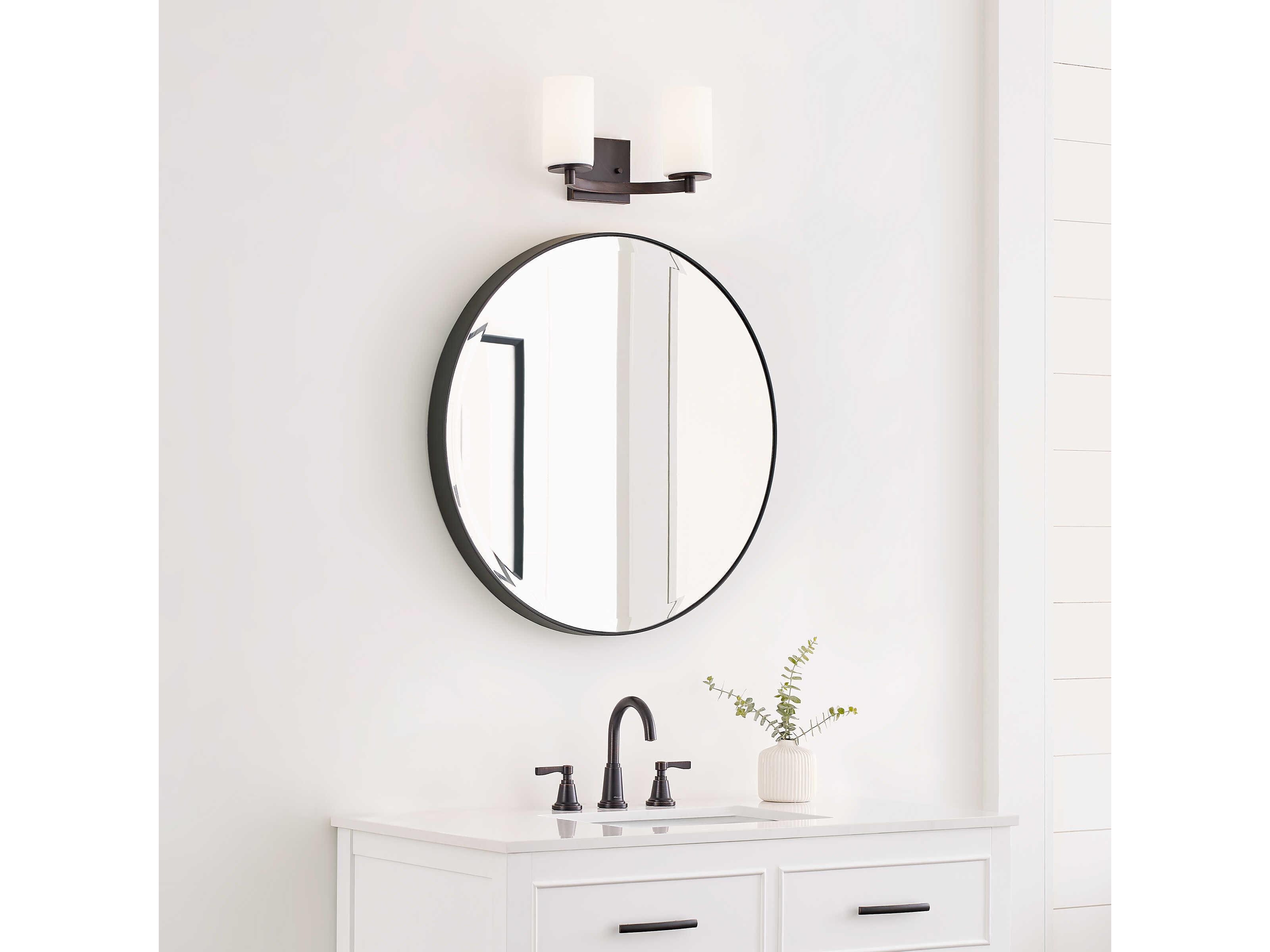 Generation Lighting Hettinger 2-Light Bronze Glass Vanity Light