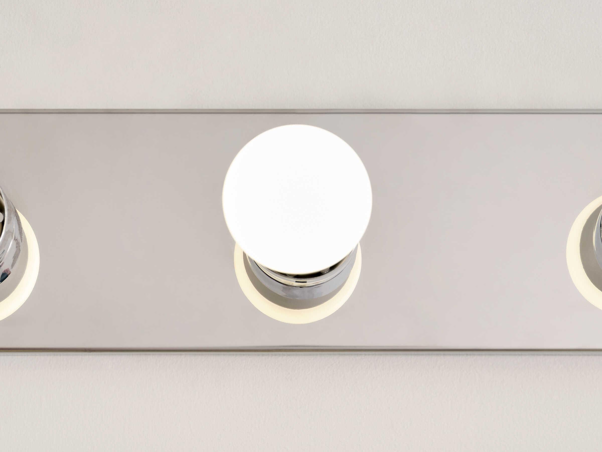 Generation Lighting Center Stage 3-Light Chrome Vanity Light