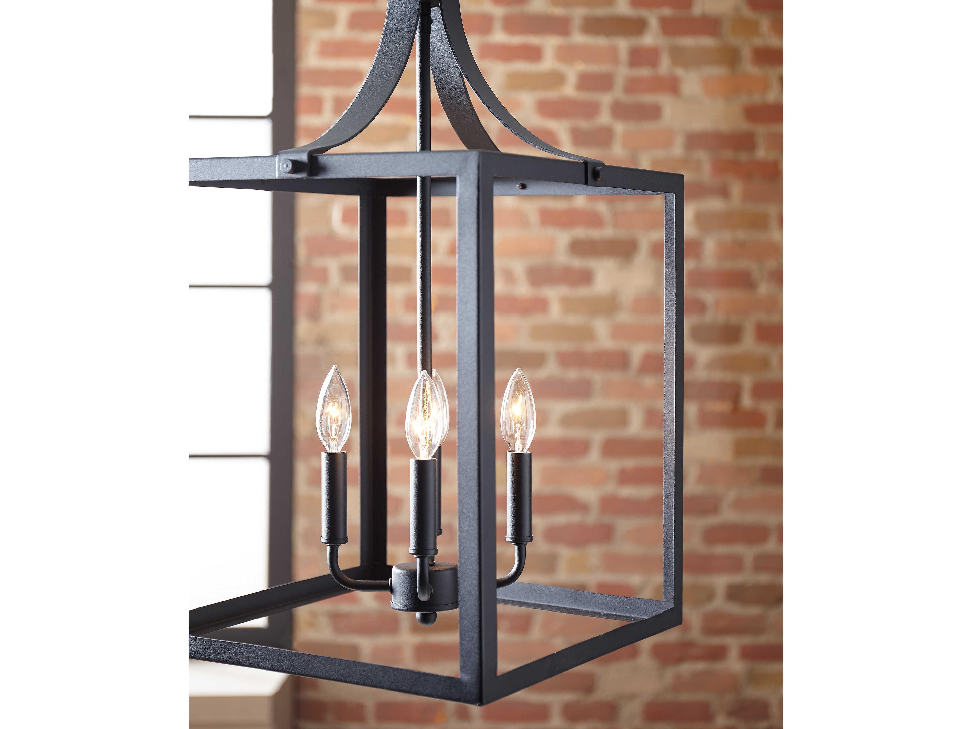 Generation Lighting Labette 3-Light Black Mini Pendant