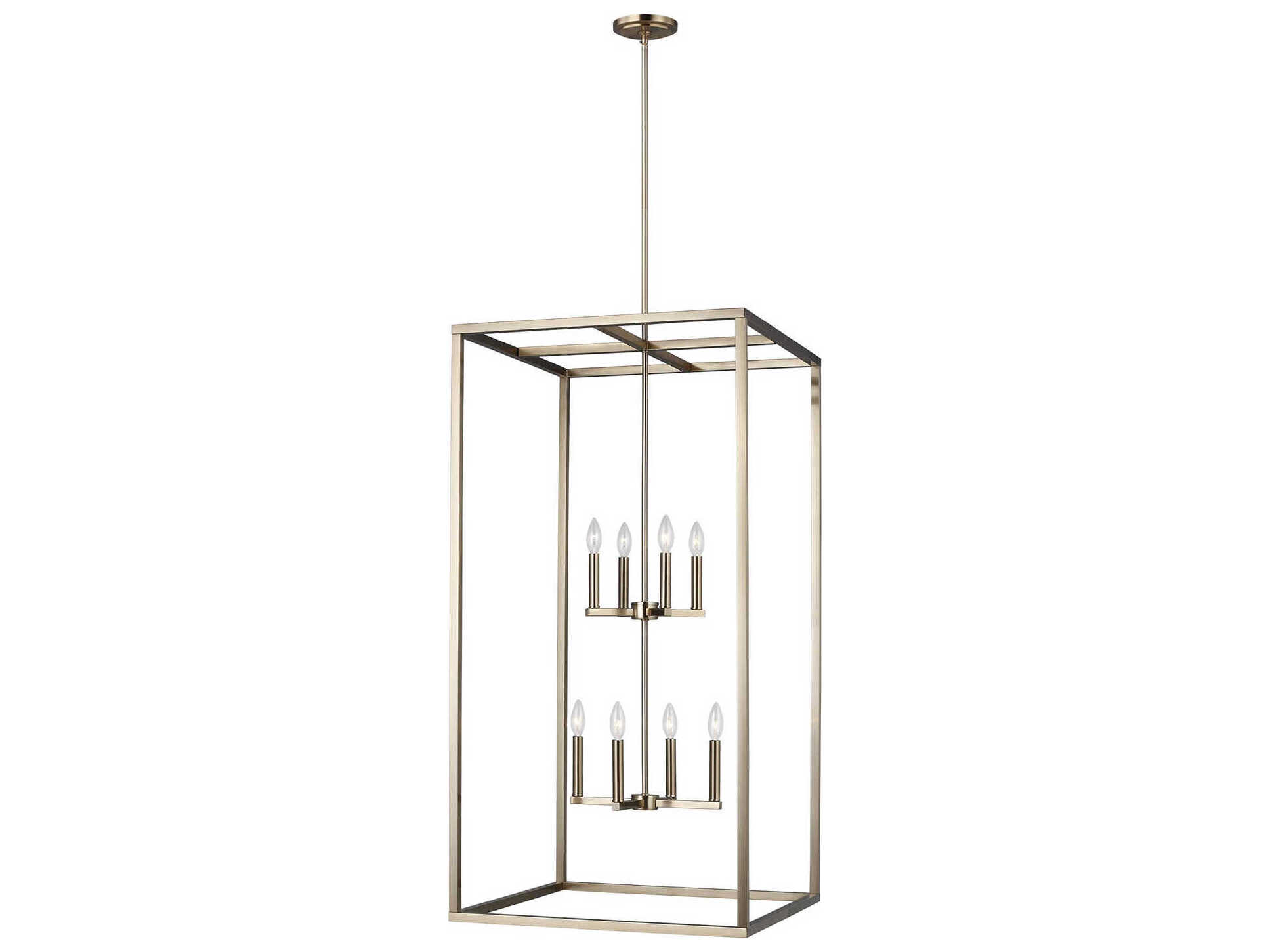 Generation Lighting Moffet Street 8-Light Satin Brass Pendant