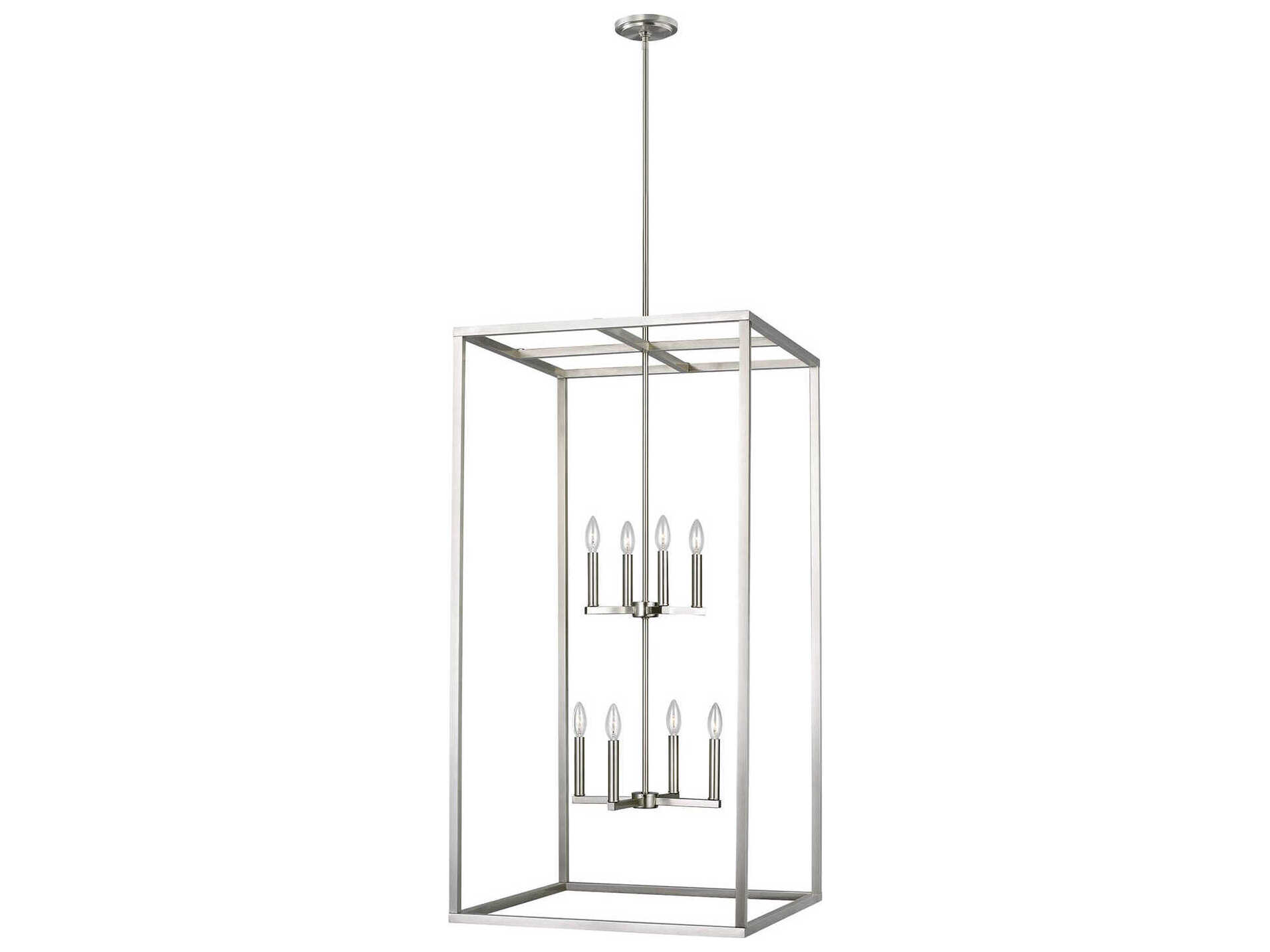 Generation Lighting Moffet Street 8-Light Brushed Nickel Pendant